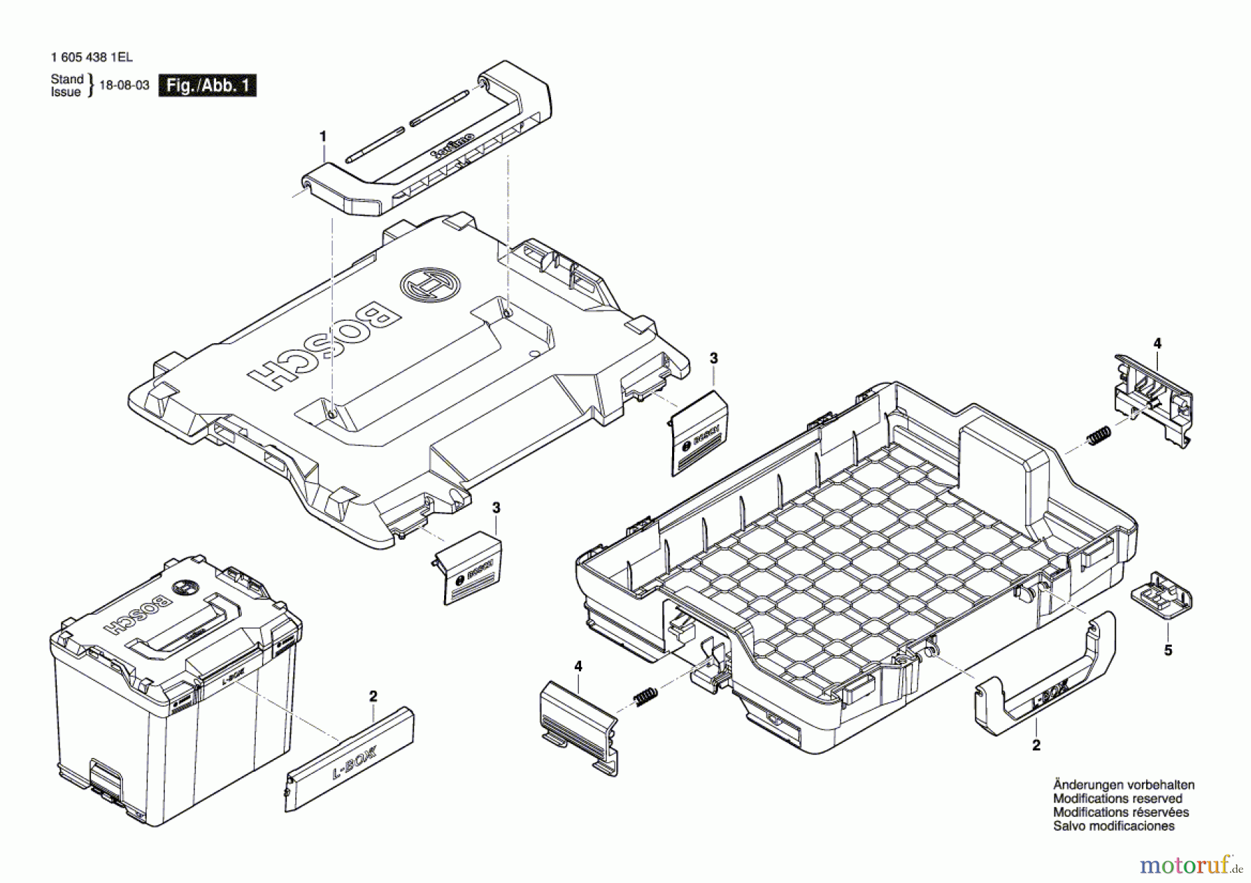  Bosch Werkzeug Tragkasten L-Boxx 374 Seite 1