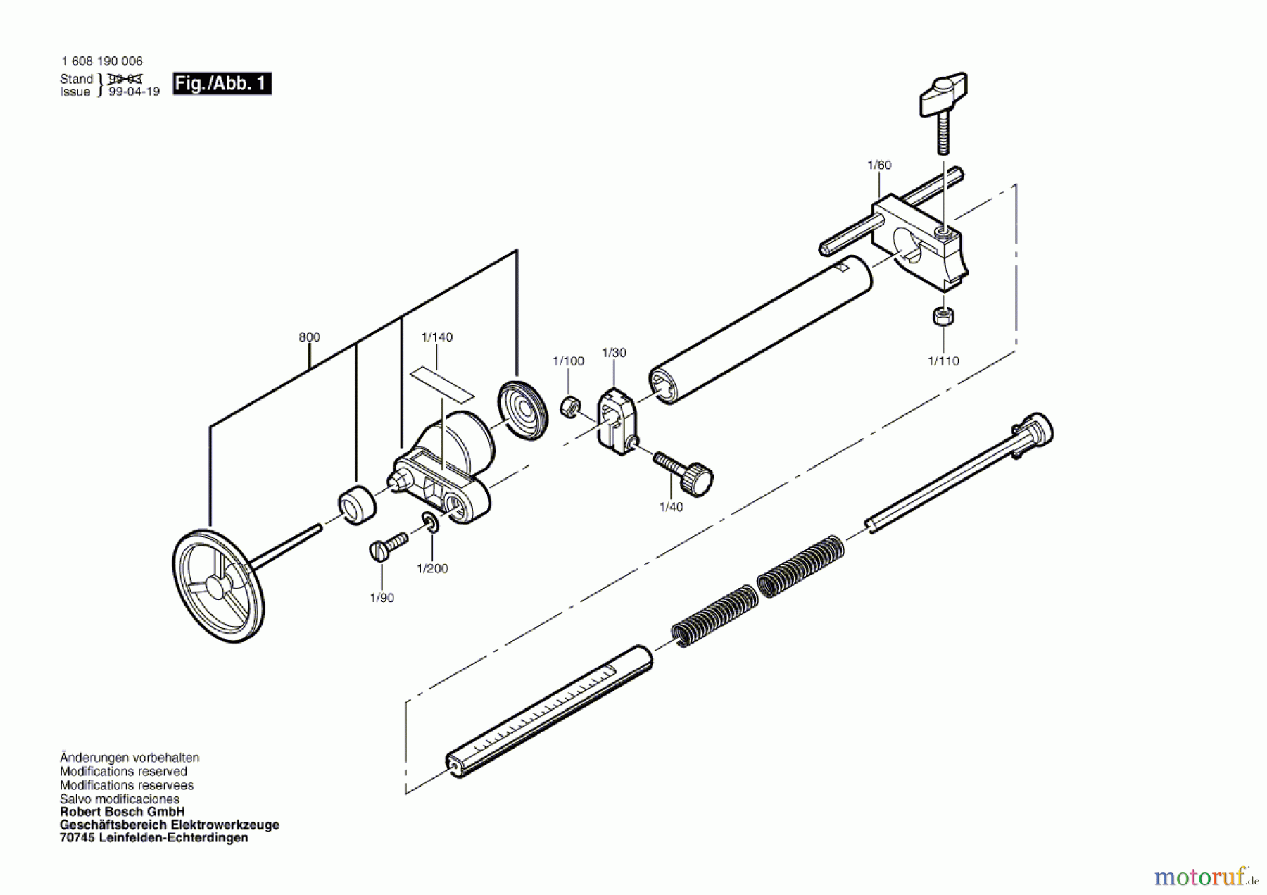  Bosch Werkzeug Senkrechtbohrhilfe ---- Seite 1