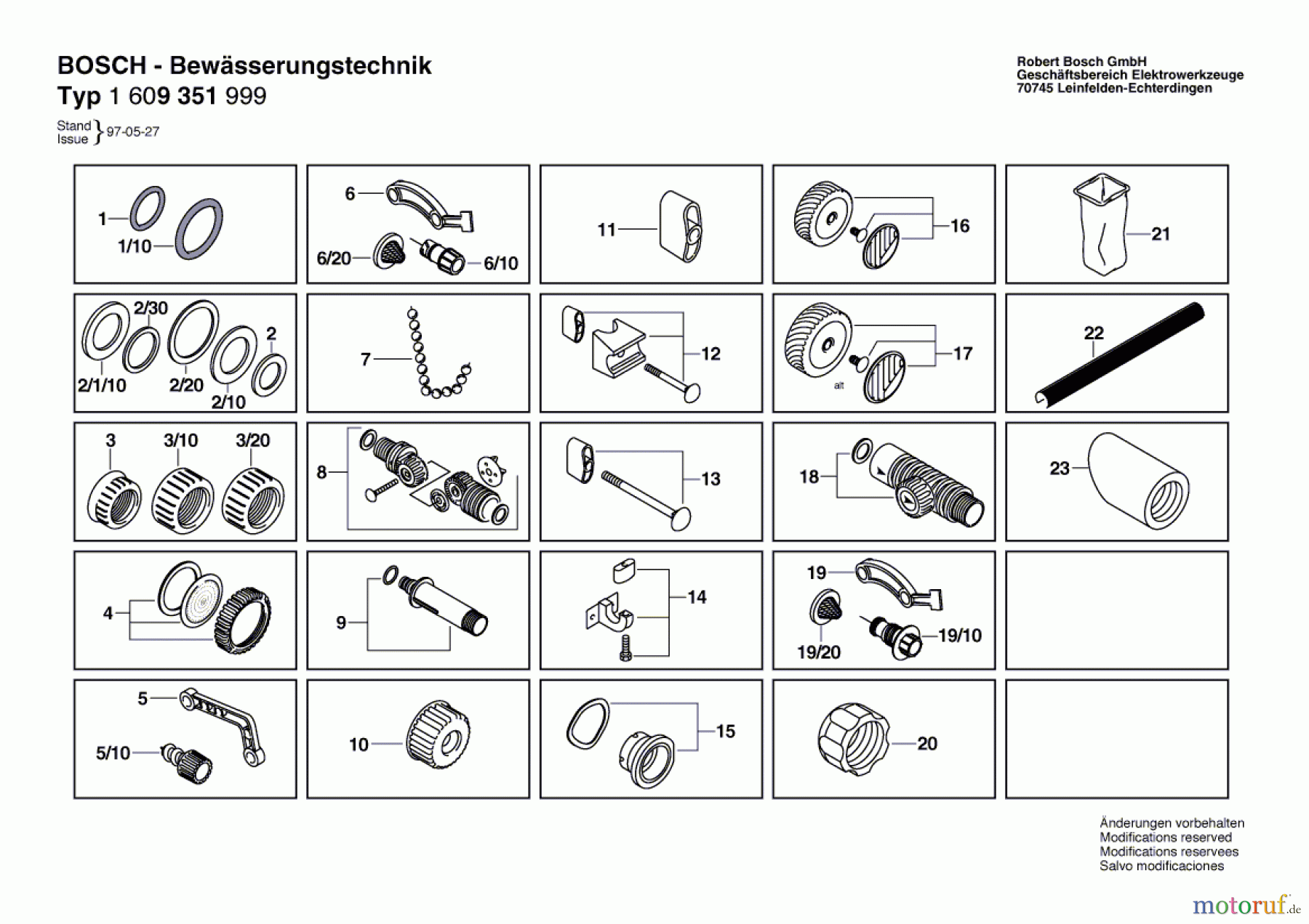  Bosch Werkzeug Dichtungssatz ---- Seite 1