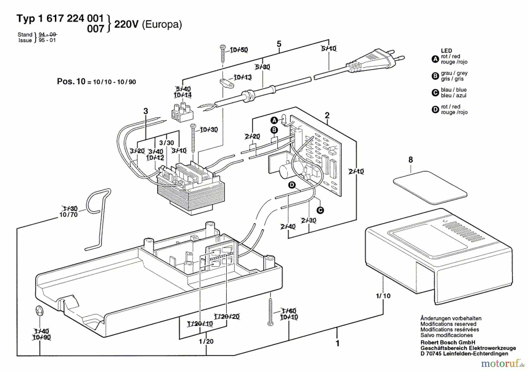 Bosch Werkzeug Batterie-Ladegerät ---- Seite 1