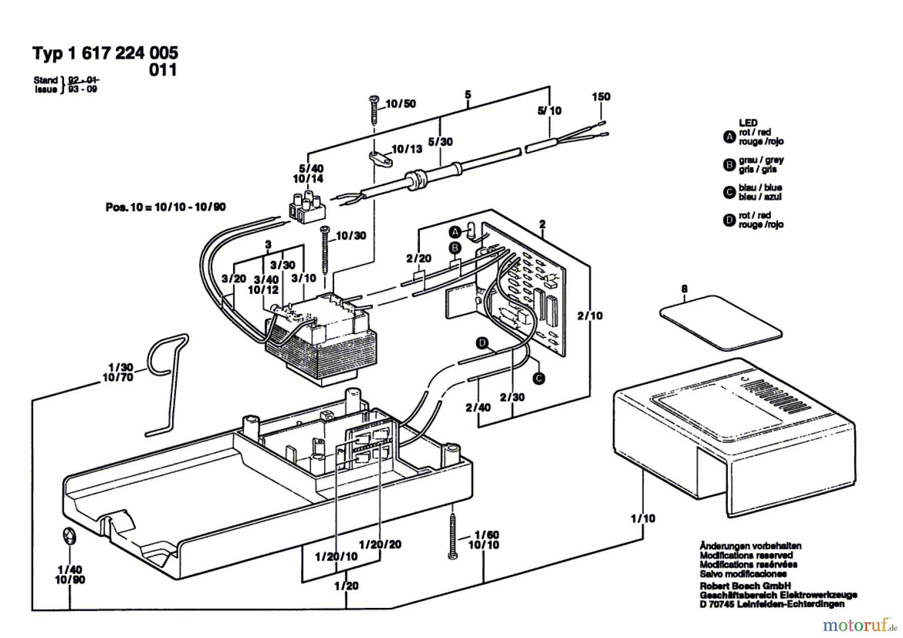 Bosch Werkzeug Ladegerät ---- Seite 1