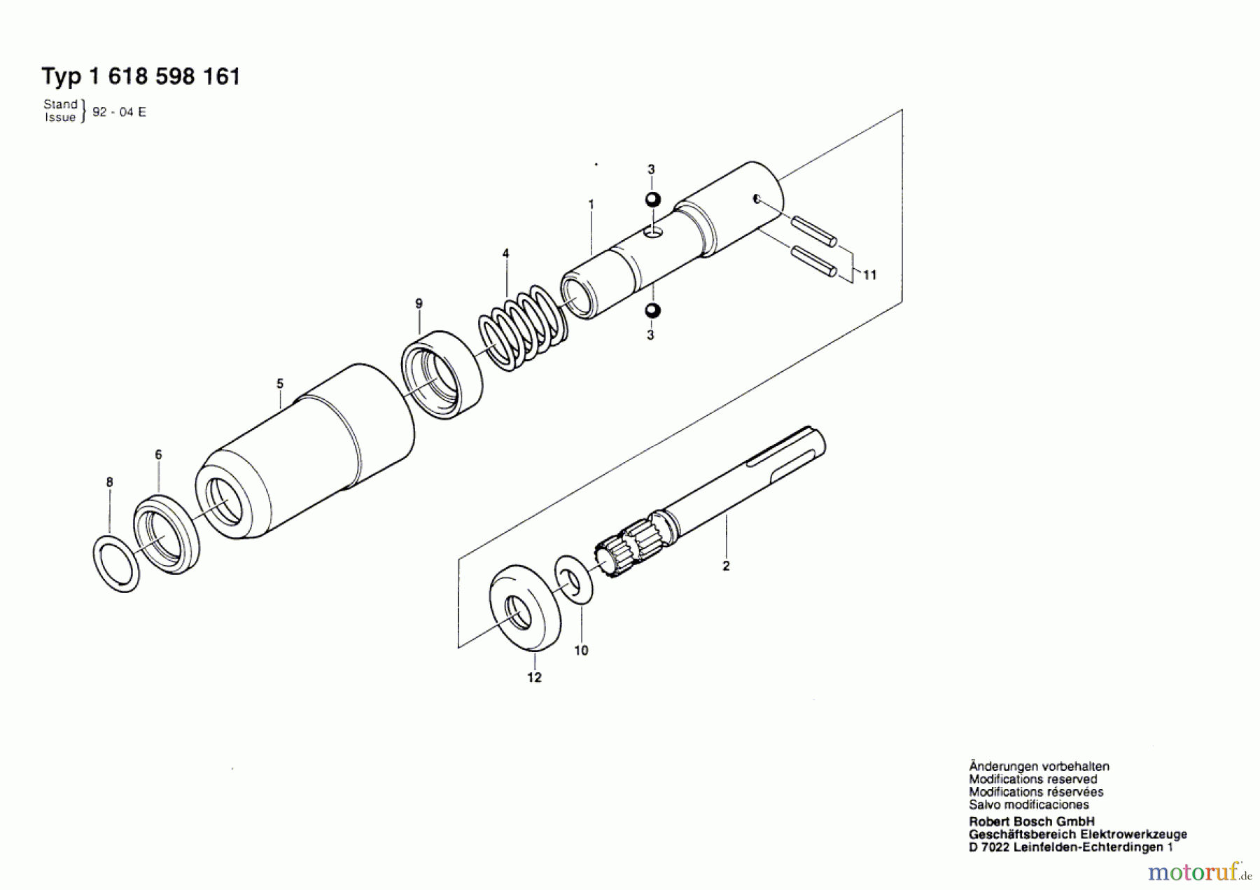  Bosch Werkzeug Bohrhalter ---- Seite 1