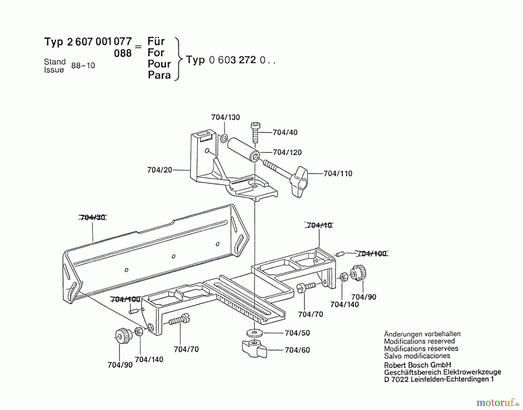  Bosch Werkzeug Breitenanschlag ---- Seite 1