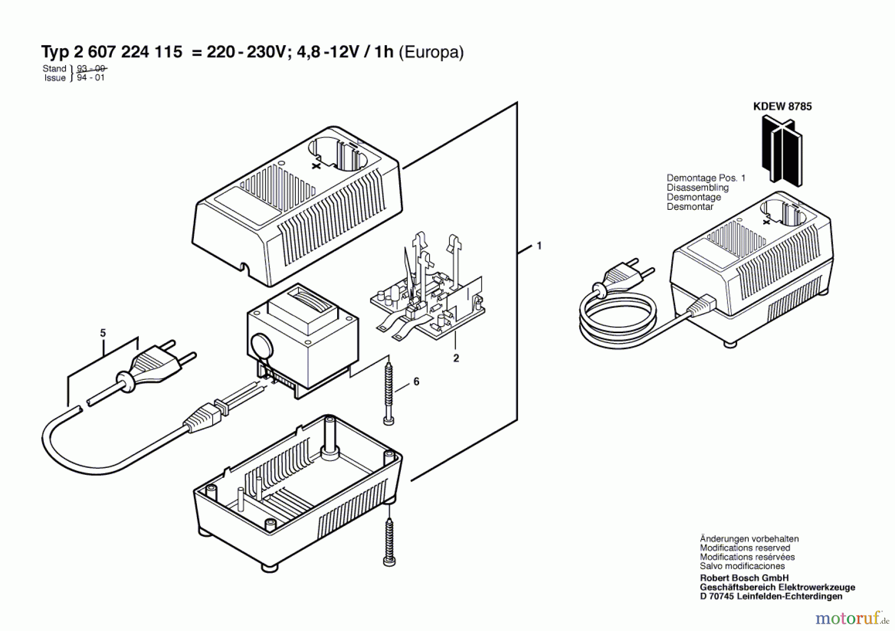  Bosch Werkzeug Schnell-Lader ---- Seite 1