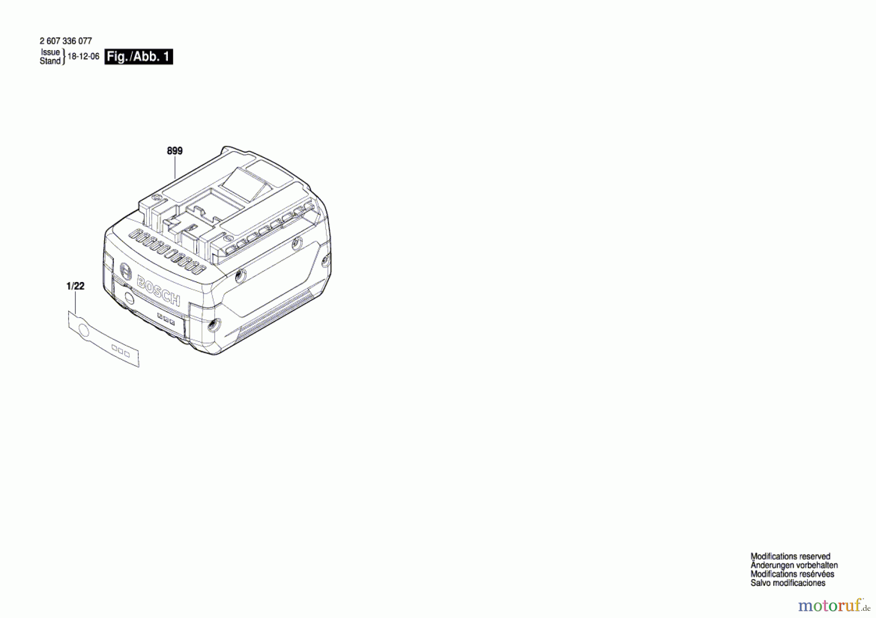  Bosch Werkzeug Einschub-Akkupaket GBA 14,4V Seite 1