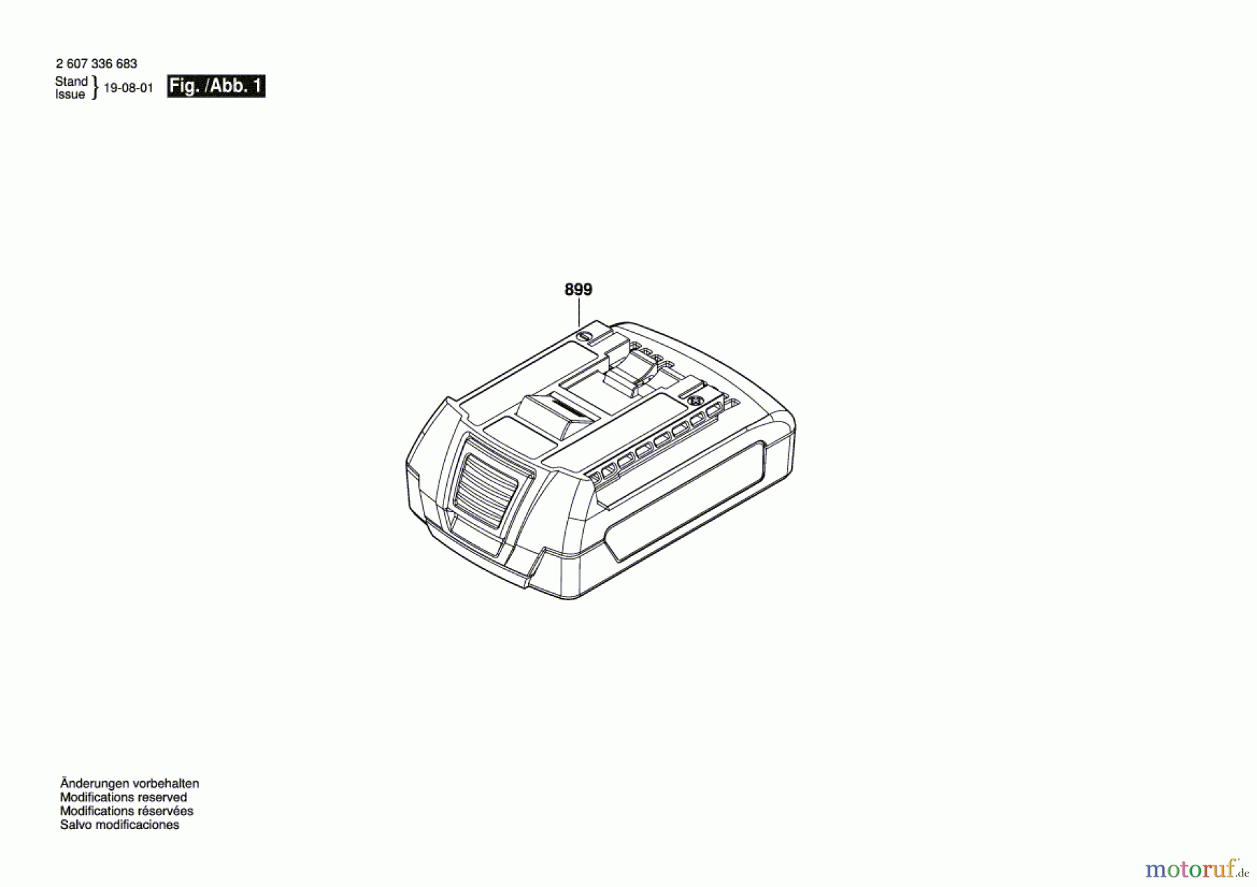 Bosch Werkzeug Einschub-Akkupaket GBA 18V Seite 1
