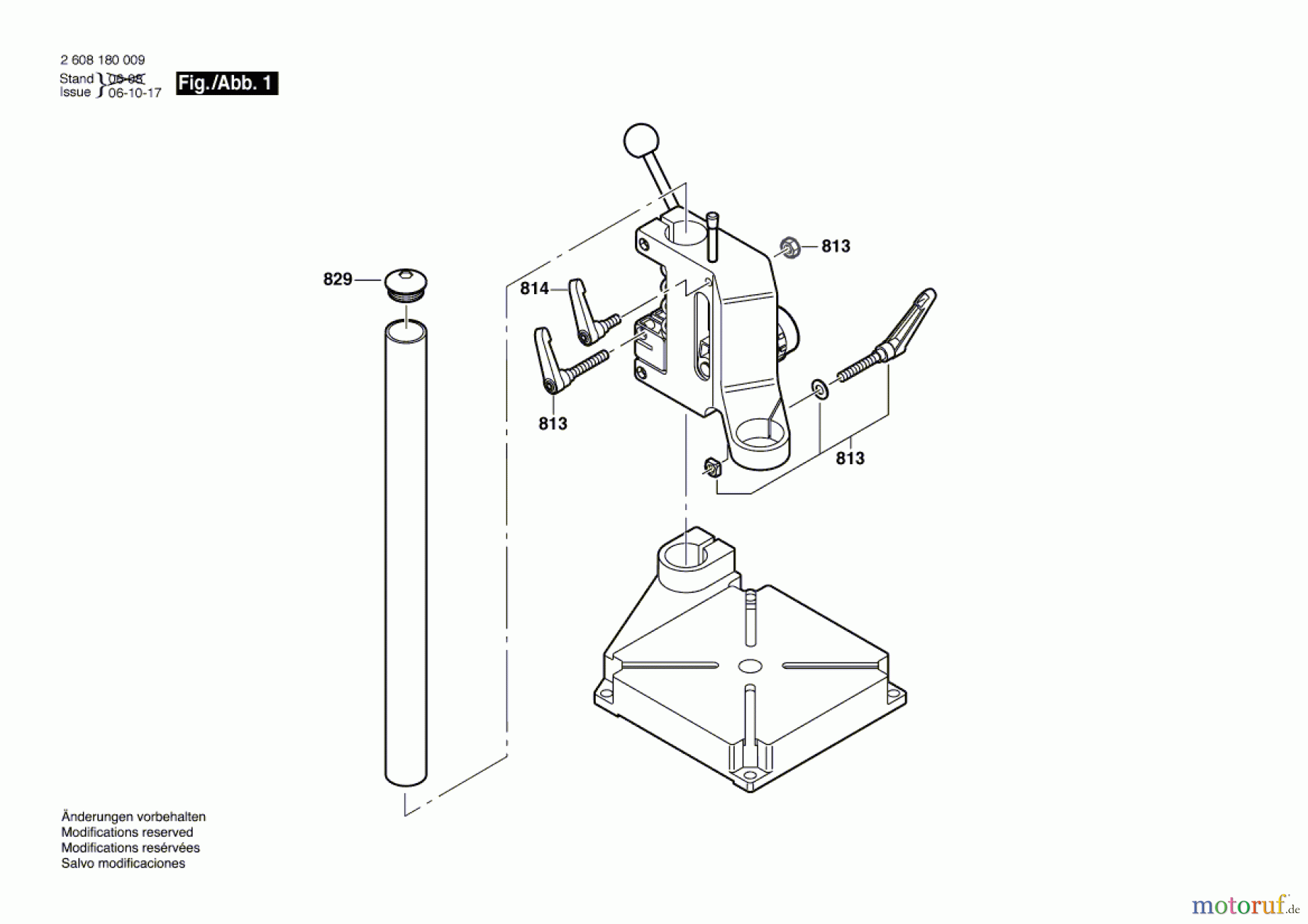  Bosch Werkzeug Bohrständer DP 500 Seite 1