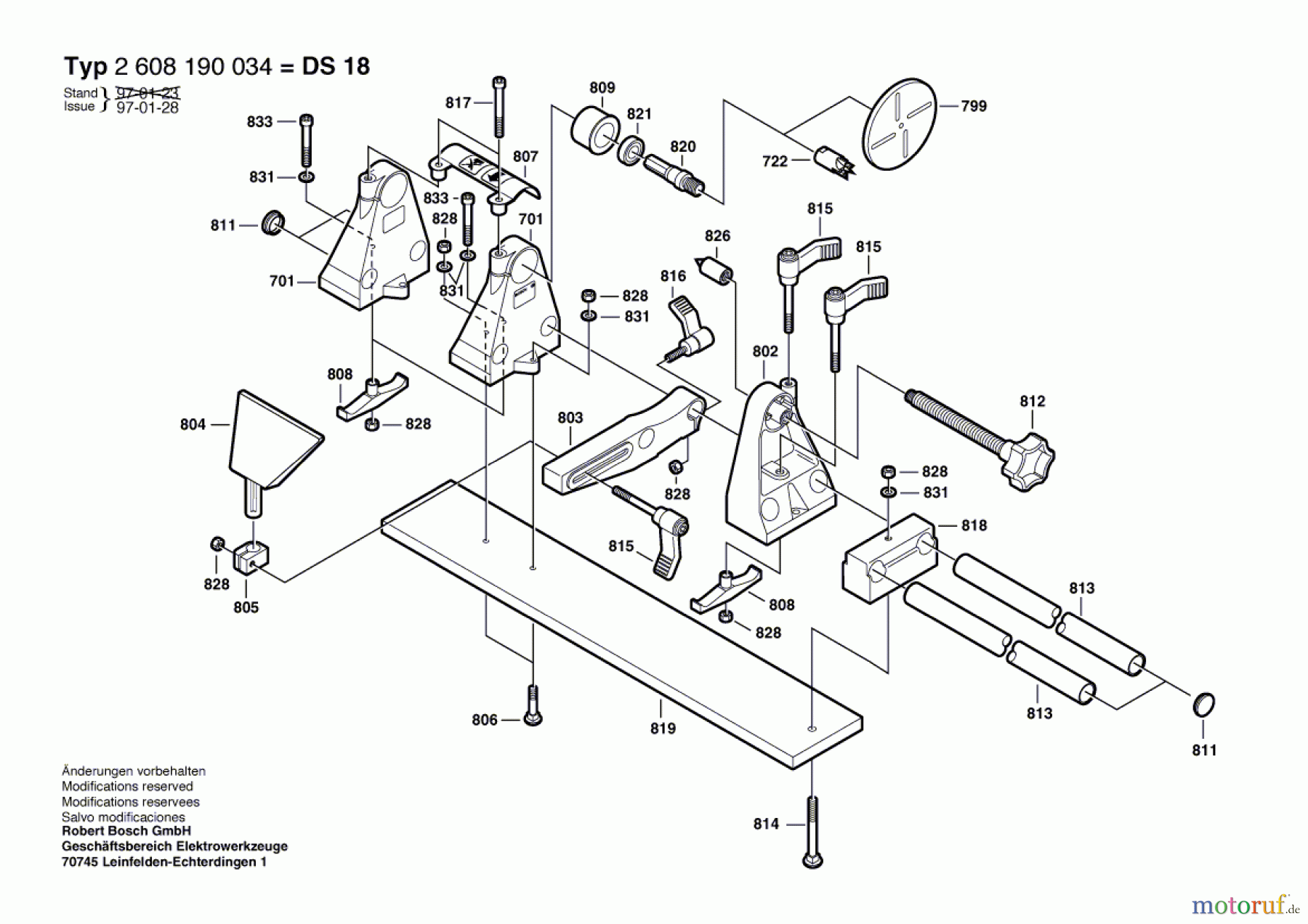  Bosch Werkzeug Drechseleinrichtung DS 18 Seite 1