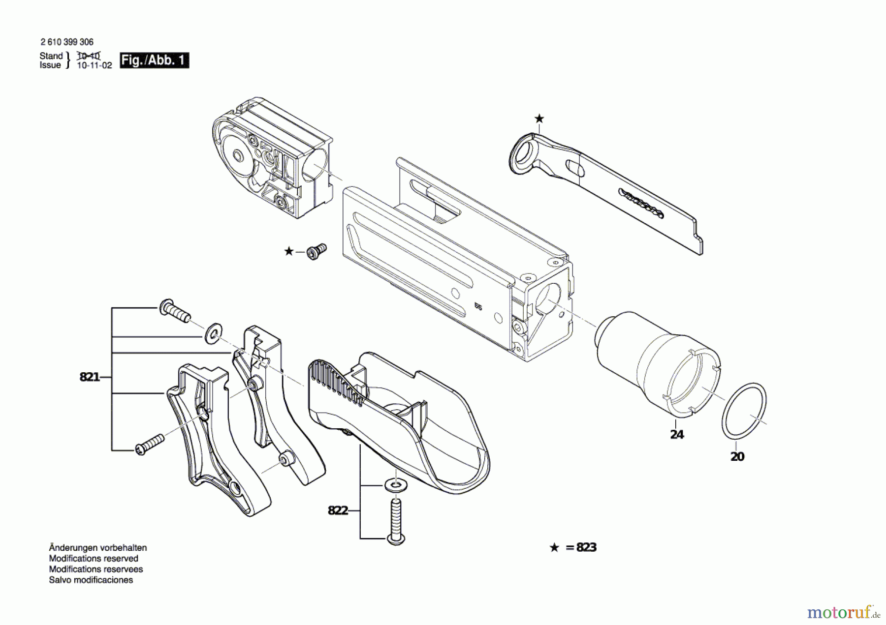  Bosch Werkzeug Zuführblock --- Seite 1