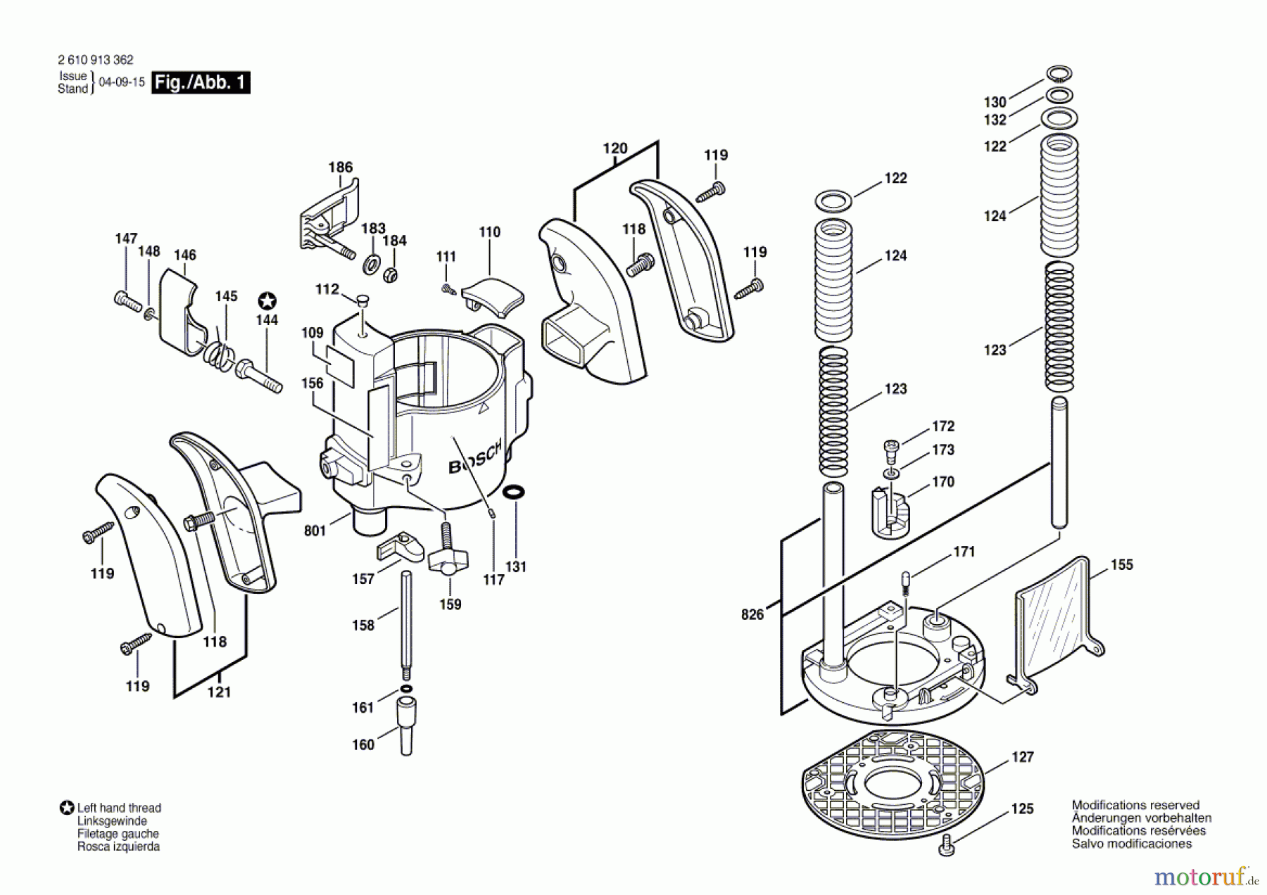  Bosch Werkzeug Oberfräse RA1166 Seite 1