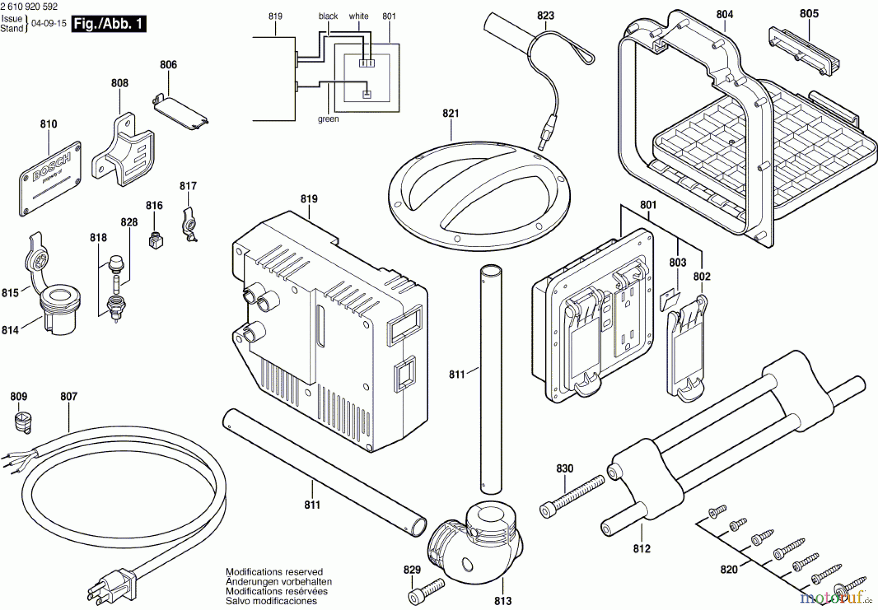  Bosch Werkzeug Funkempfänger PB10 Seite 1