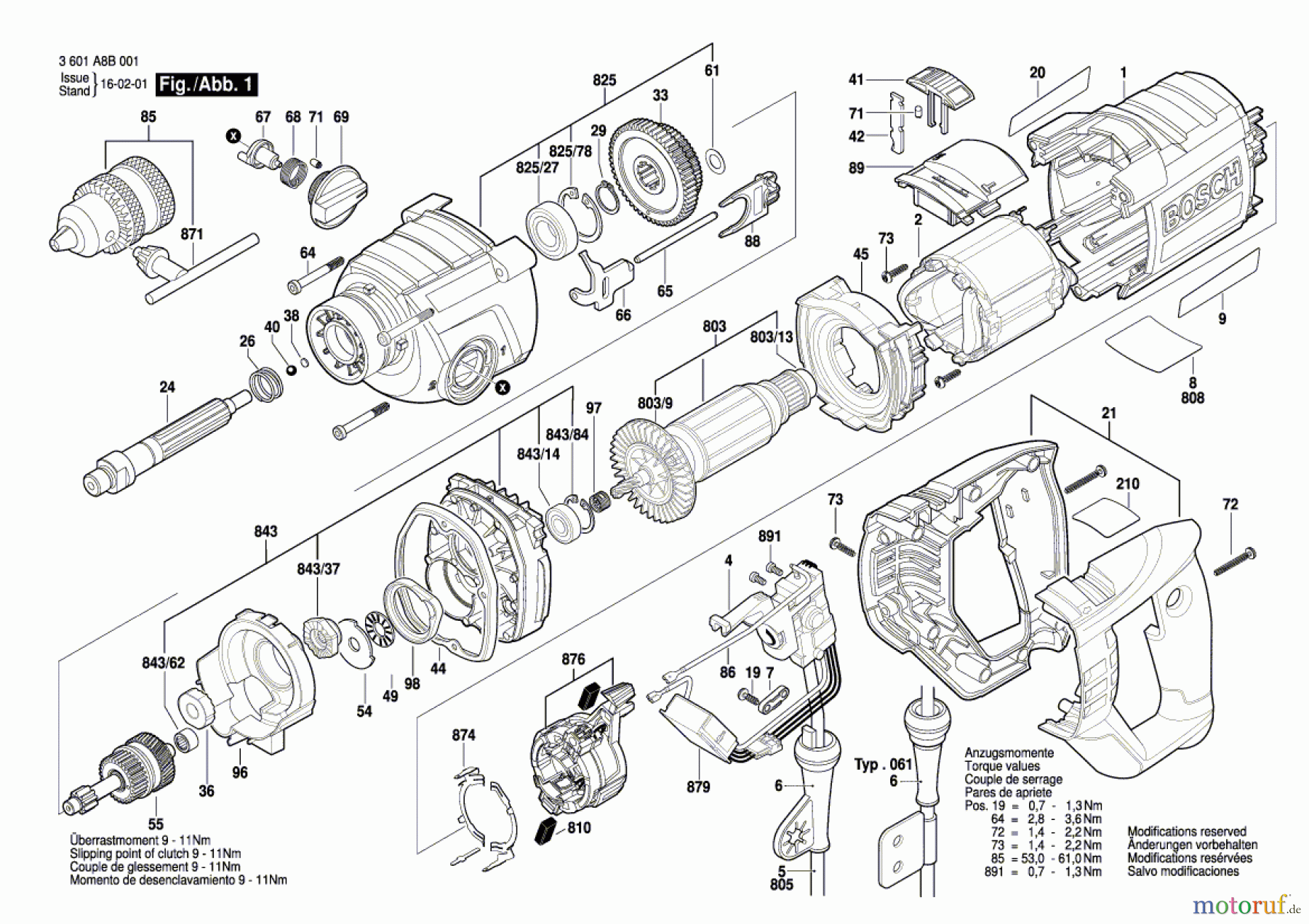  Bosch Werkzeug Schlagbohrmaschine GSB 162-2 RE Seite 1