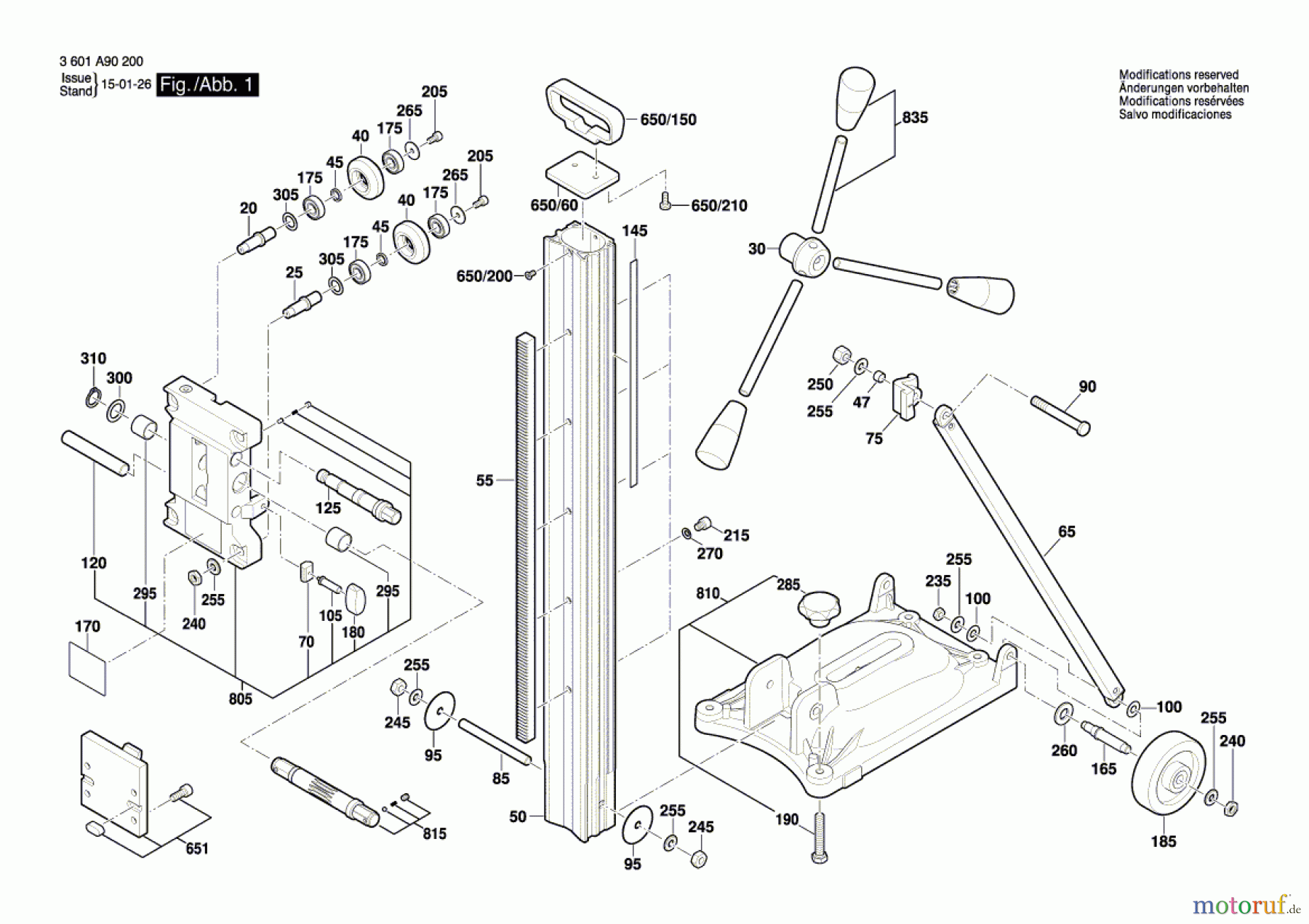  Bosch Werkzeug Bohrständer GCR 350 Seite 1