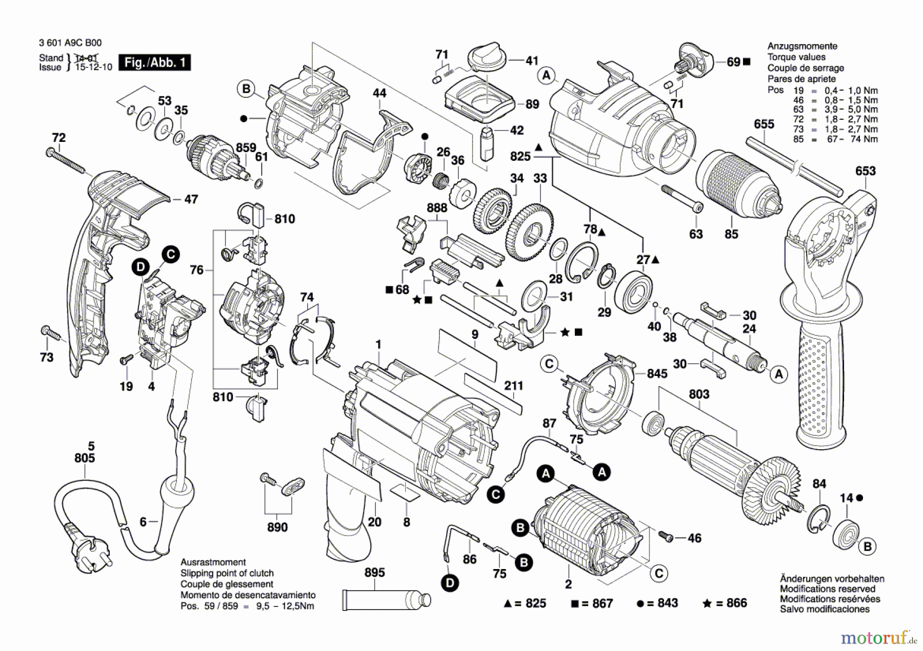  Bosch Werkzeug Schlagbohrmaschine SB 1100 E Seite 1