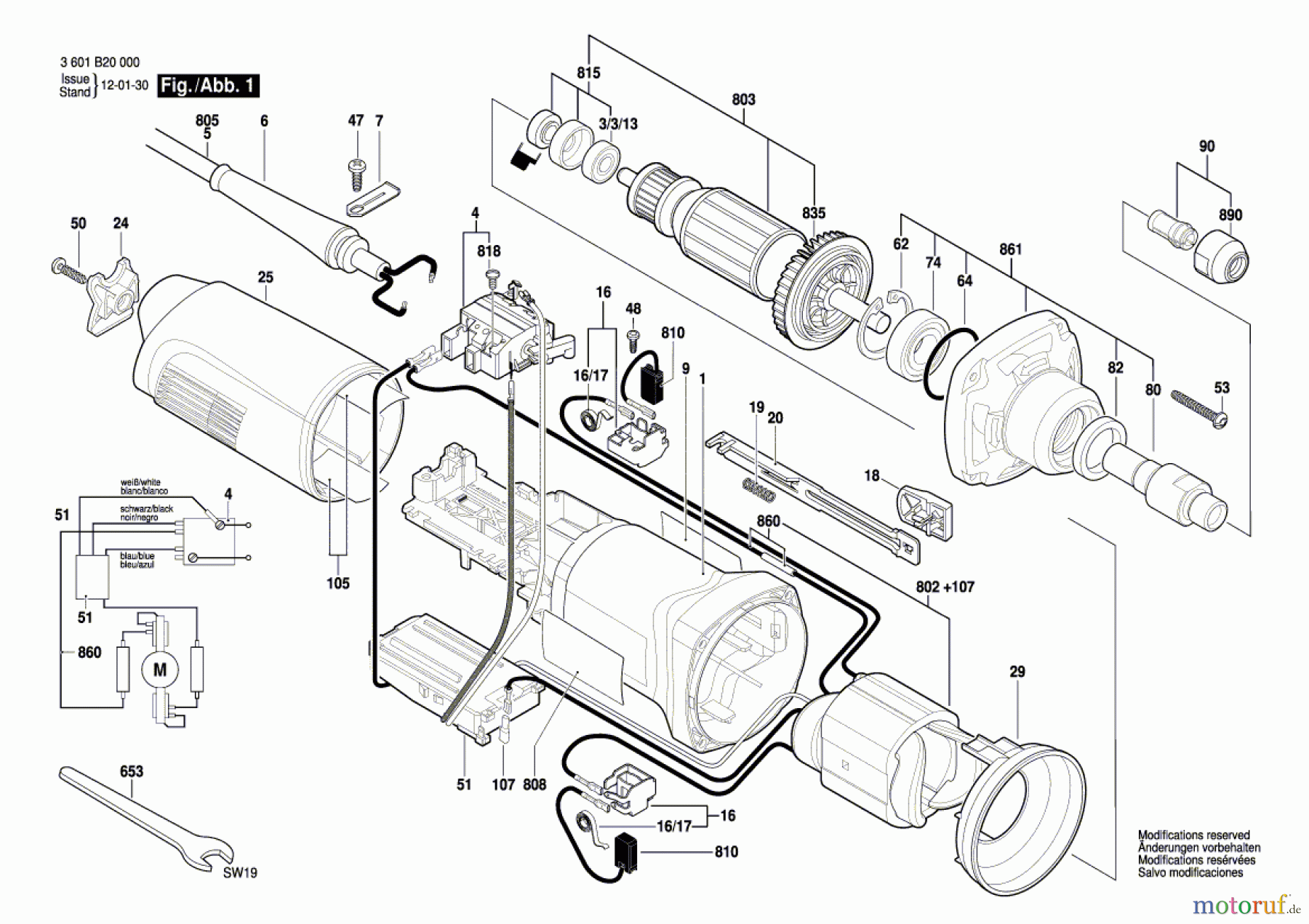  Bosch Werkzeug Hf-Geradschleifer GERADSCHLEIFER GGS 28 C Seite 1