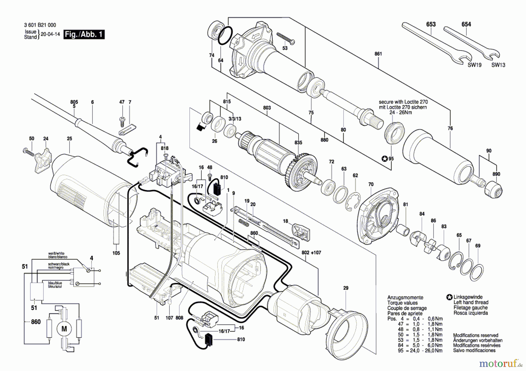  Bosch Werkzeug Hf-Geradschleifer GERADSCHLEIFER GGS 28 LC Seite 1