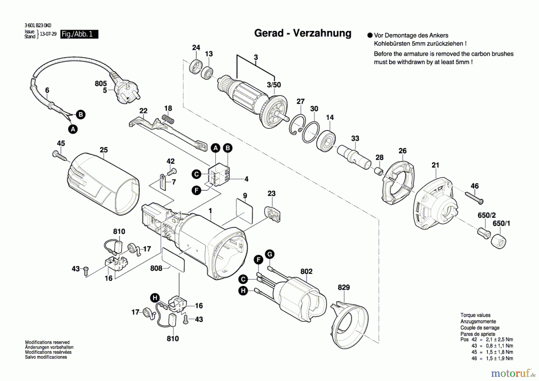  Bosch Werkzeug Hf-Geradschleifer GERADSCHLEIFER GGS 5000 Seite 1