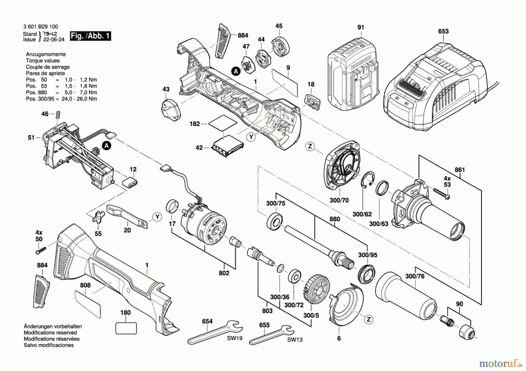  Bosch Akku Werkzeug Akku-Geradschleifer GGS 18V-23LC Seite 1