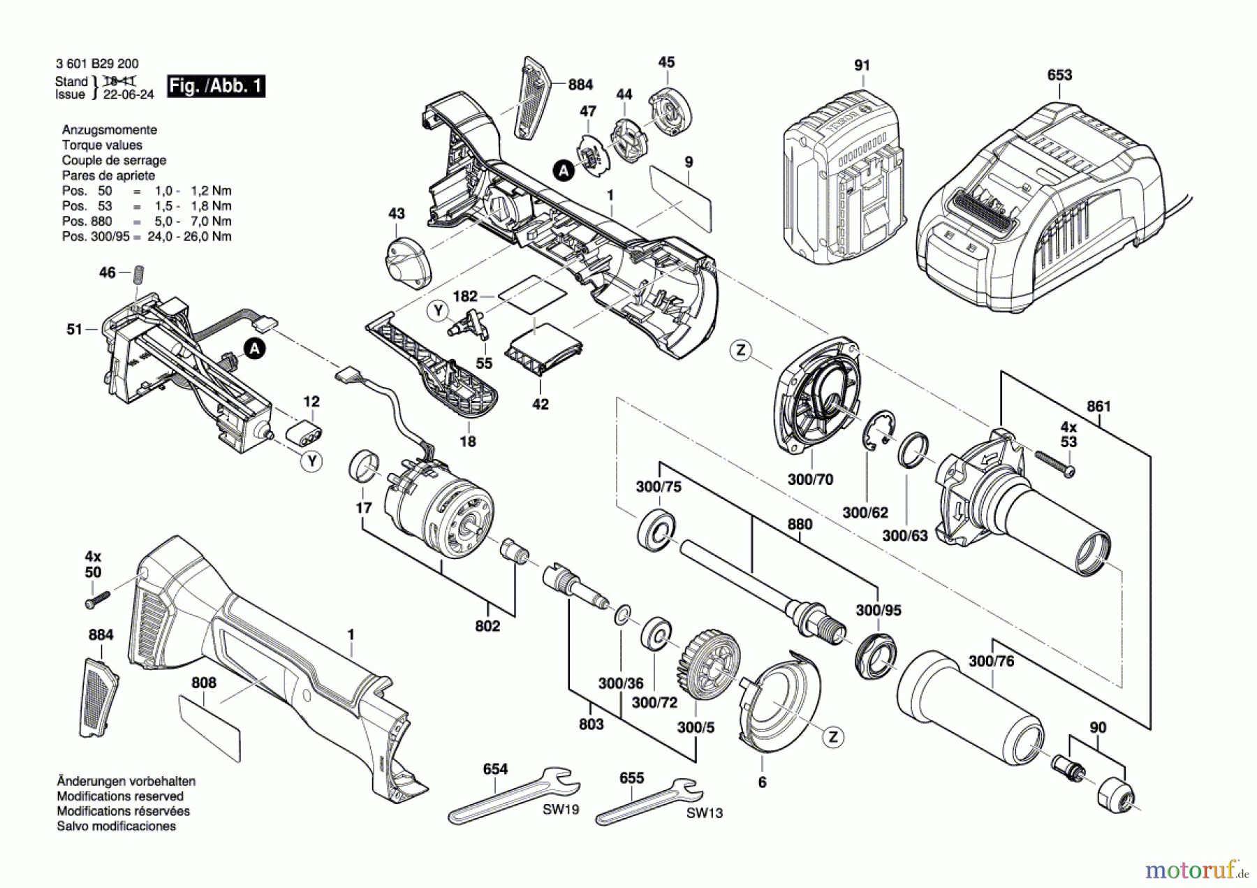  Bosch Akku Werkzeug Akku-Geradschleifer GGS 18V-23PLC Seite 1