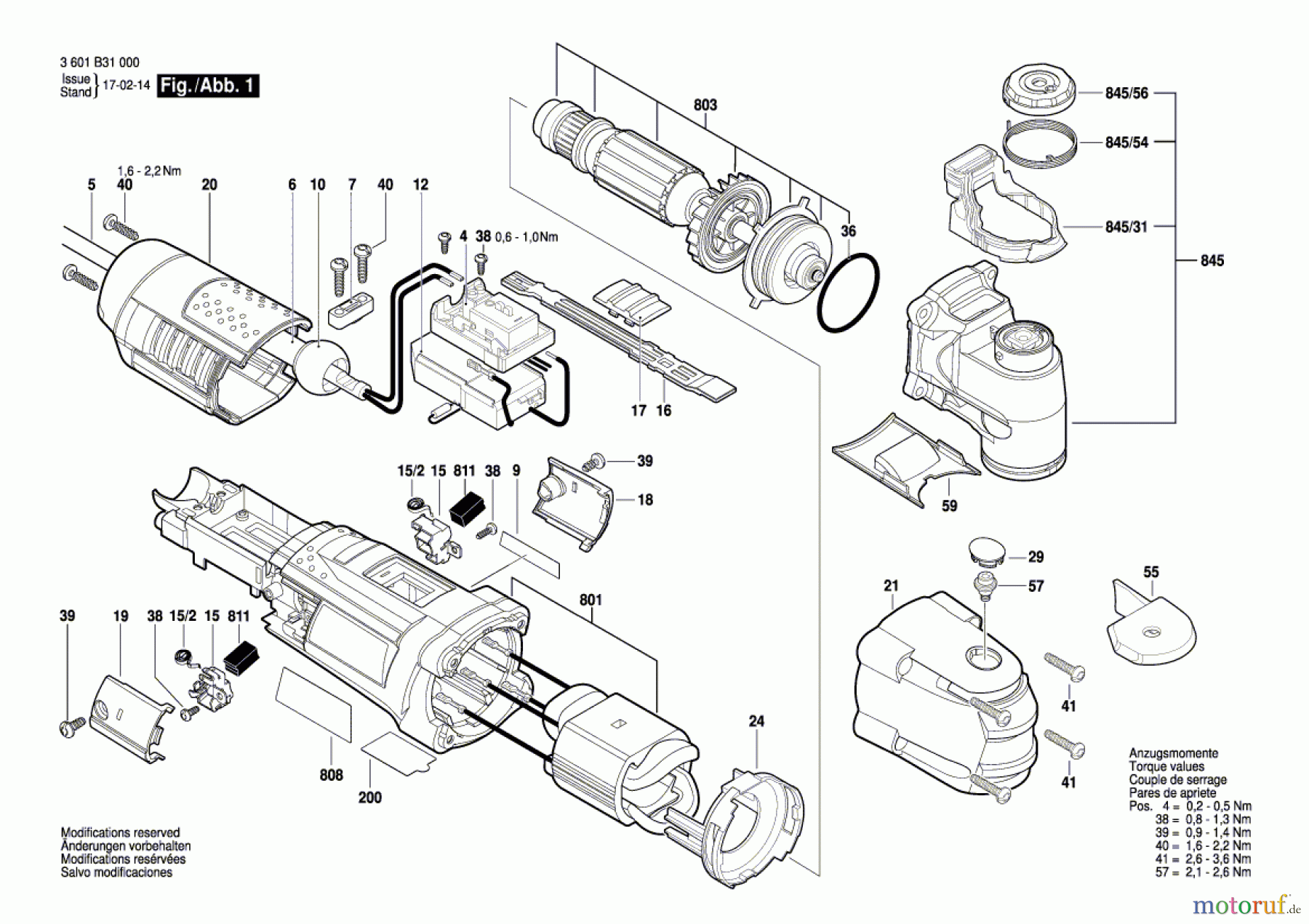  Bosch Werkzeug Multifunktionswerkzeug UM 400 SPL Seite 1