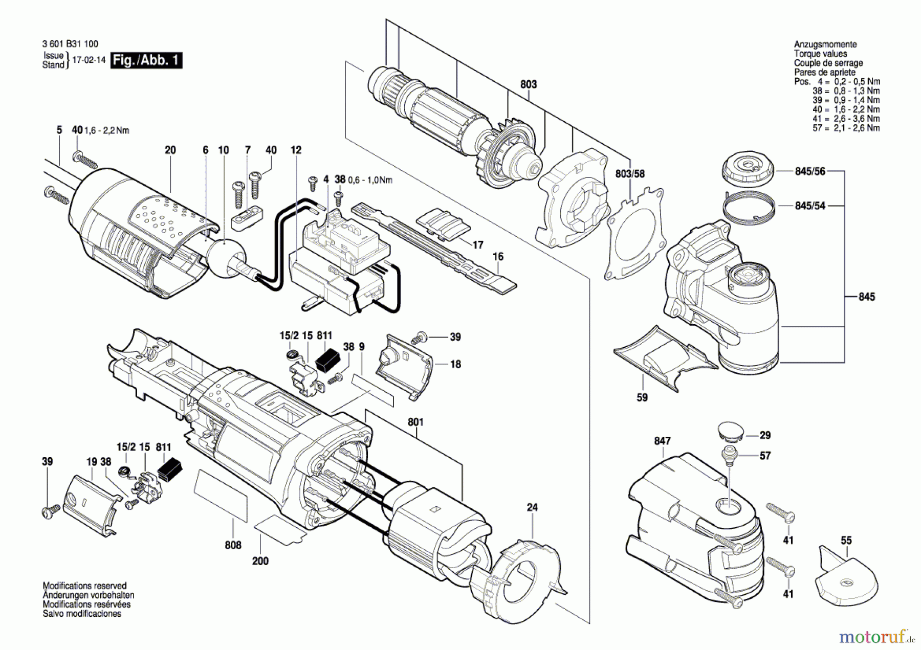  Bosch Werkzeug Multifunktionswerkzeug UM 550 SLM Seite 1