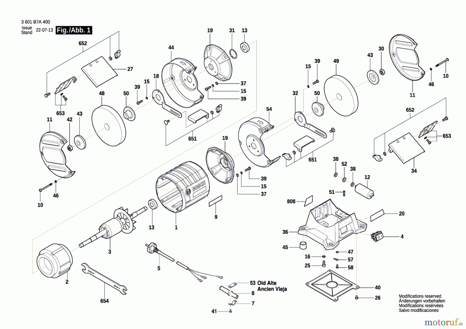  Bosch Werkzeug Schleifbock GBG 60-20 Seite 1
