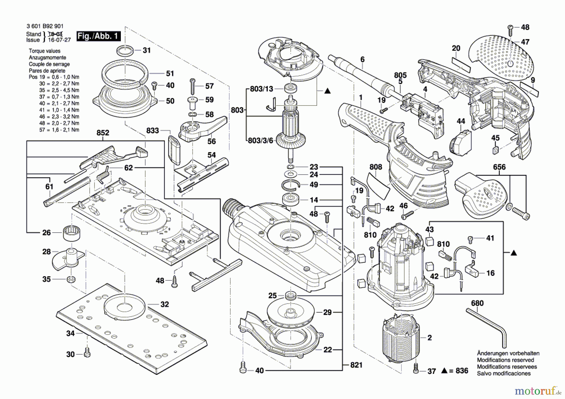  Bosch Werkzeug Schwingschleifer GSS 280 AVE Seite 1