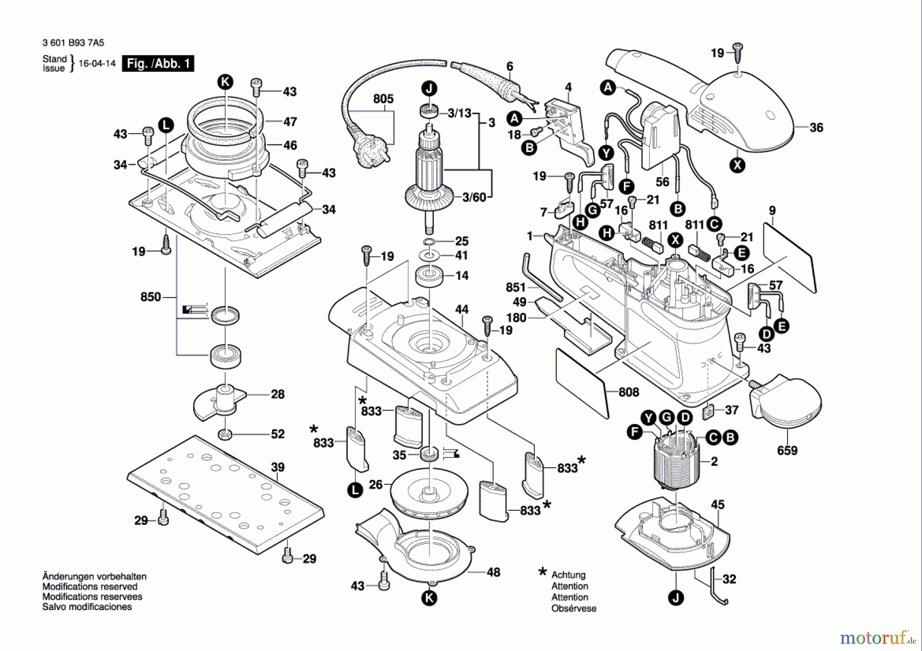  Bosch Werkzeug Schwingschleifer BOS 280 Seite 1