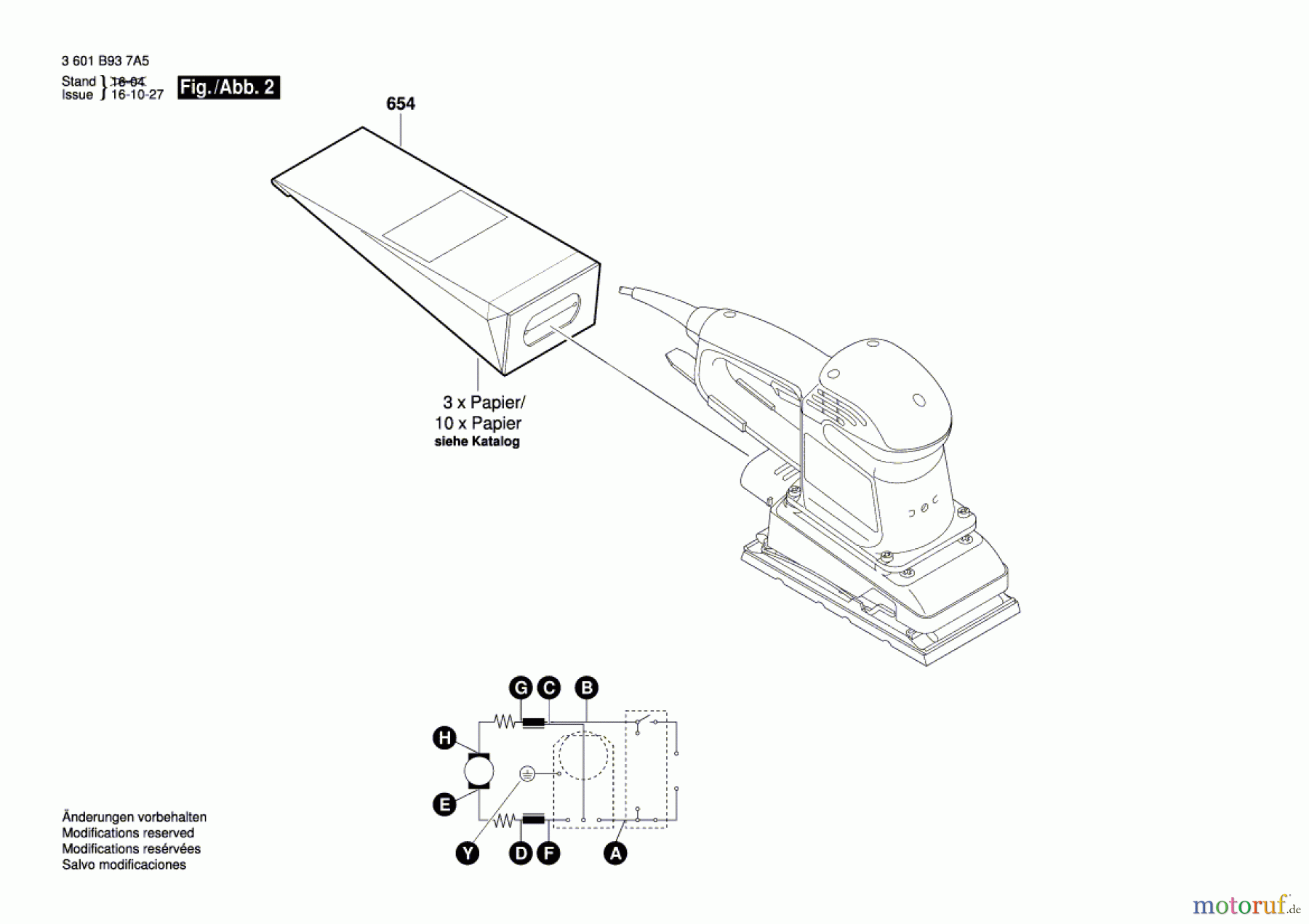  Bosch Werkzeug Schwingschleifer BOS 280 Seite 2
