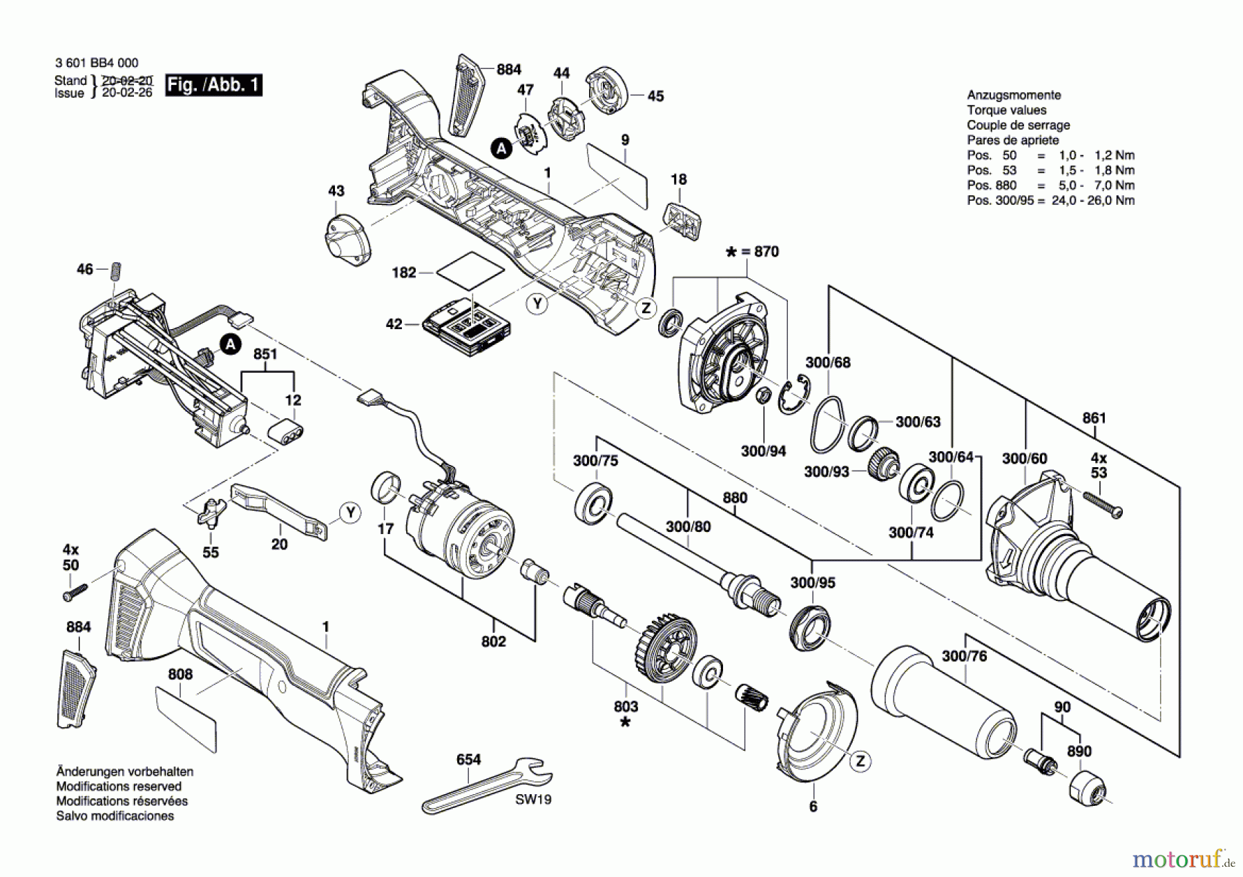  Bosch Akku Werkzeug Akku-Geradschleifer GGS 18V-10SLC Seite 1