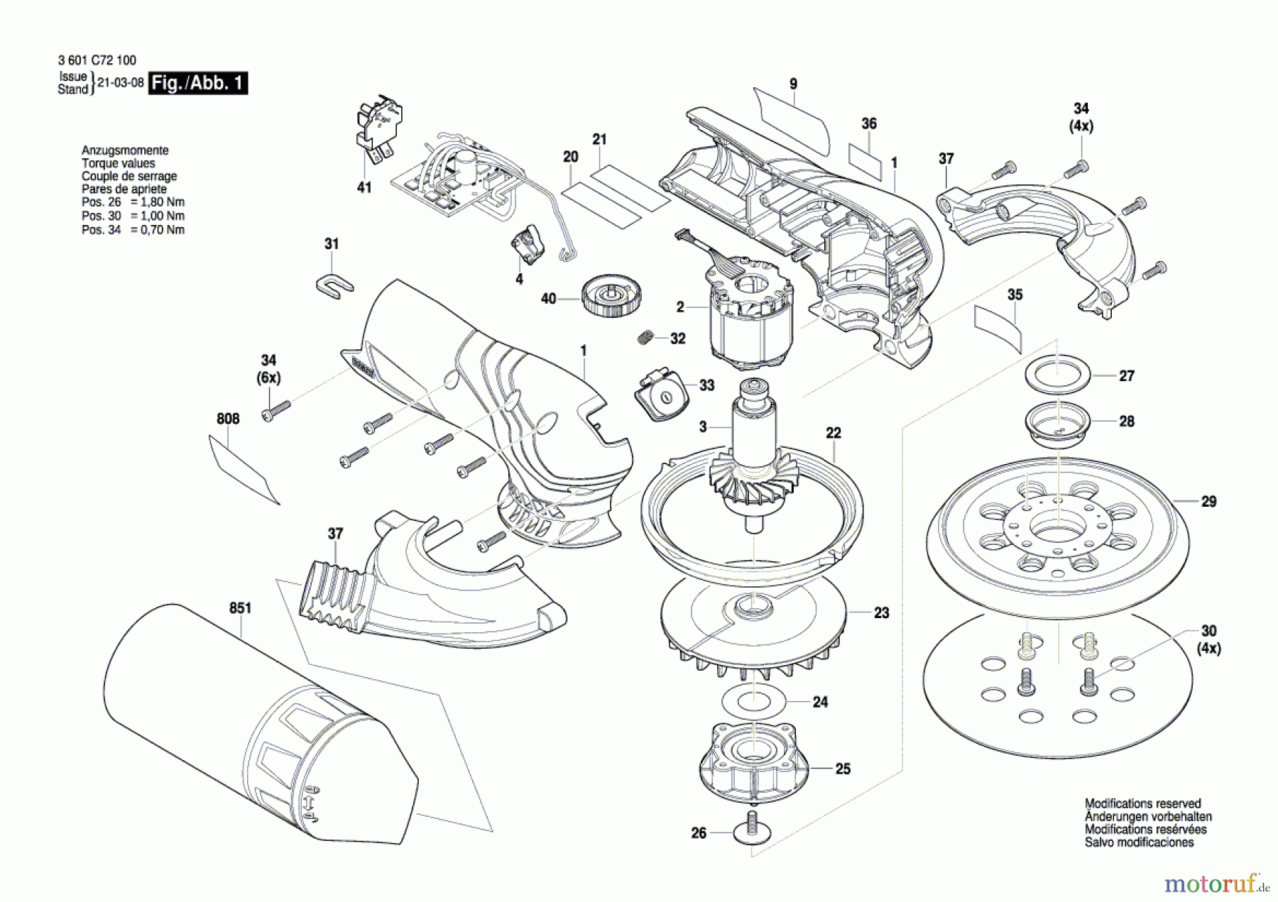  Bosch Werkzeug Exzenterschleifer GEX 12V-125 Seite 1