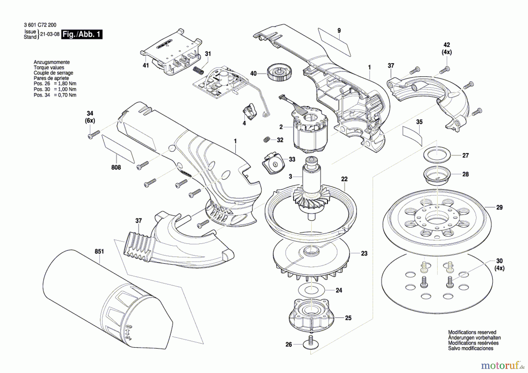  Bosch Werkzeug Exzenterschleifer GEX 18V-125 Seite 1