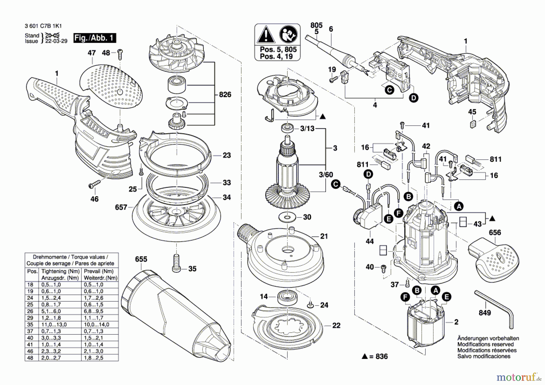  Bosch Werkzeug Exzenterschleifer GEX 150 AVE Seite 1