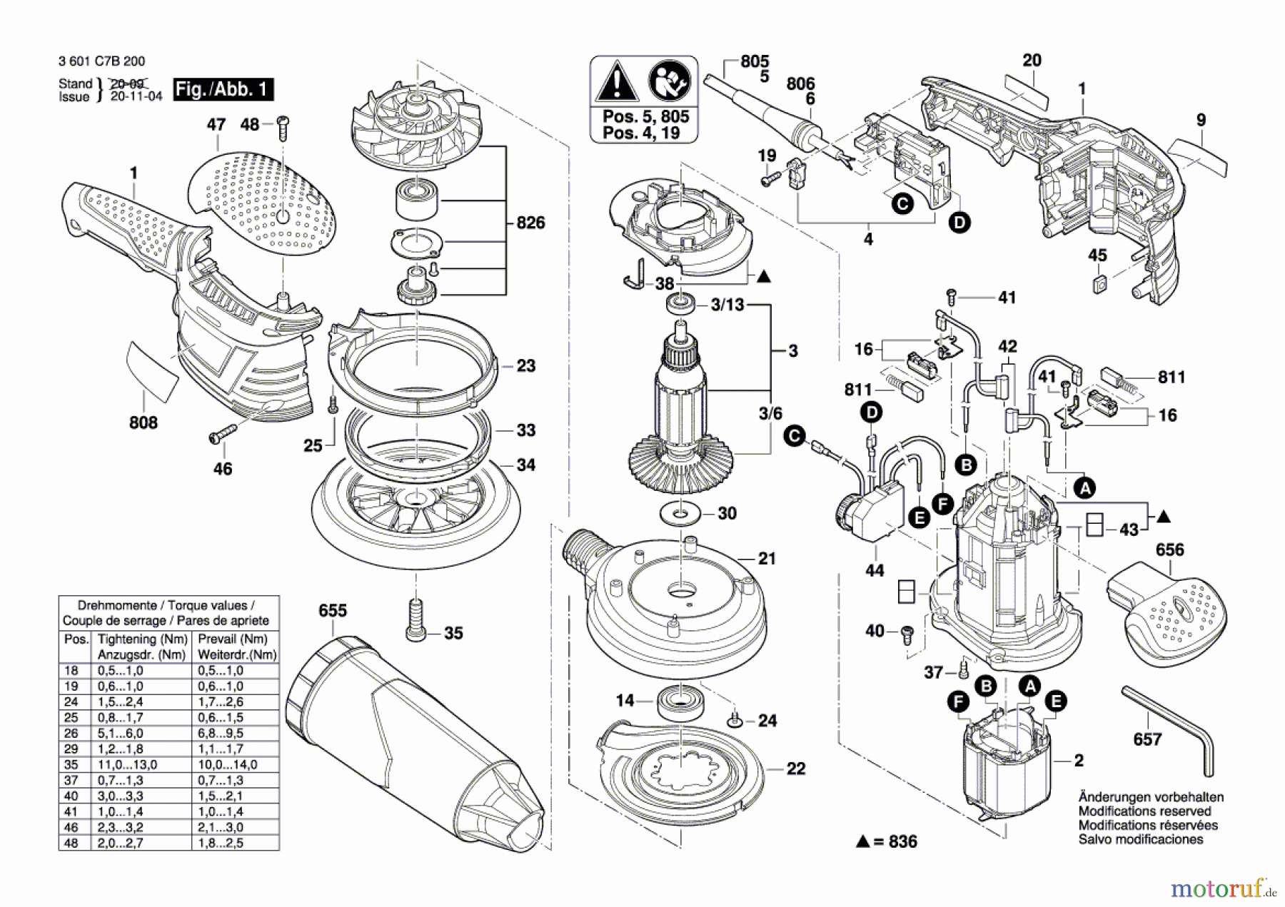  Bosch Werkzeug Exzenterschleifer GEX 40-150 Seite 1