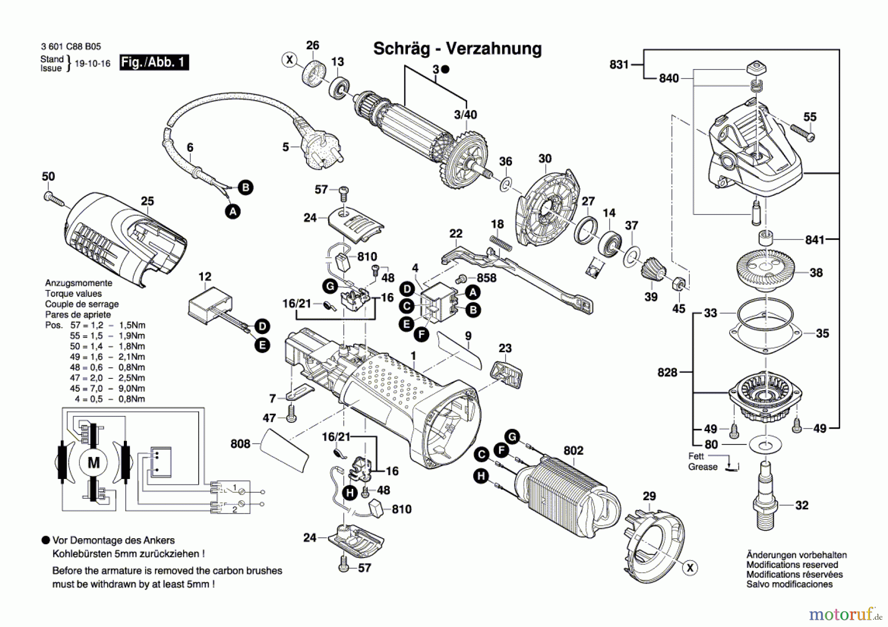  Bosch Werkzeug Winkelschleifer BAG-125-2 Seite 1