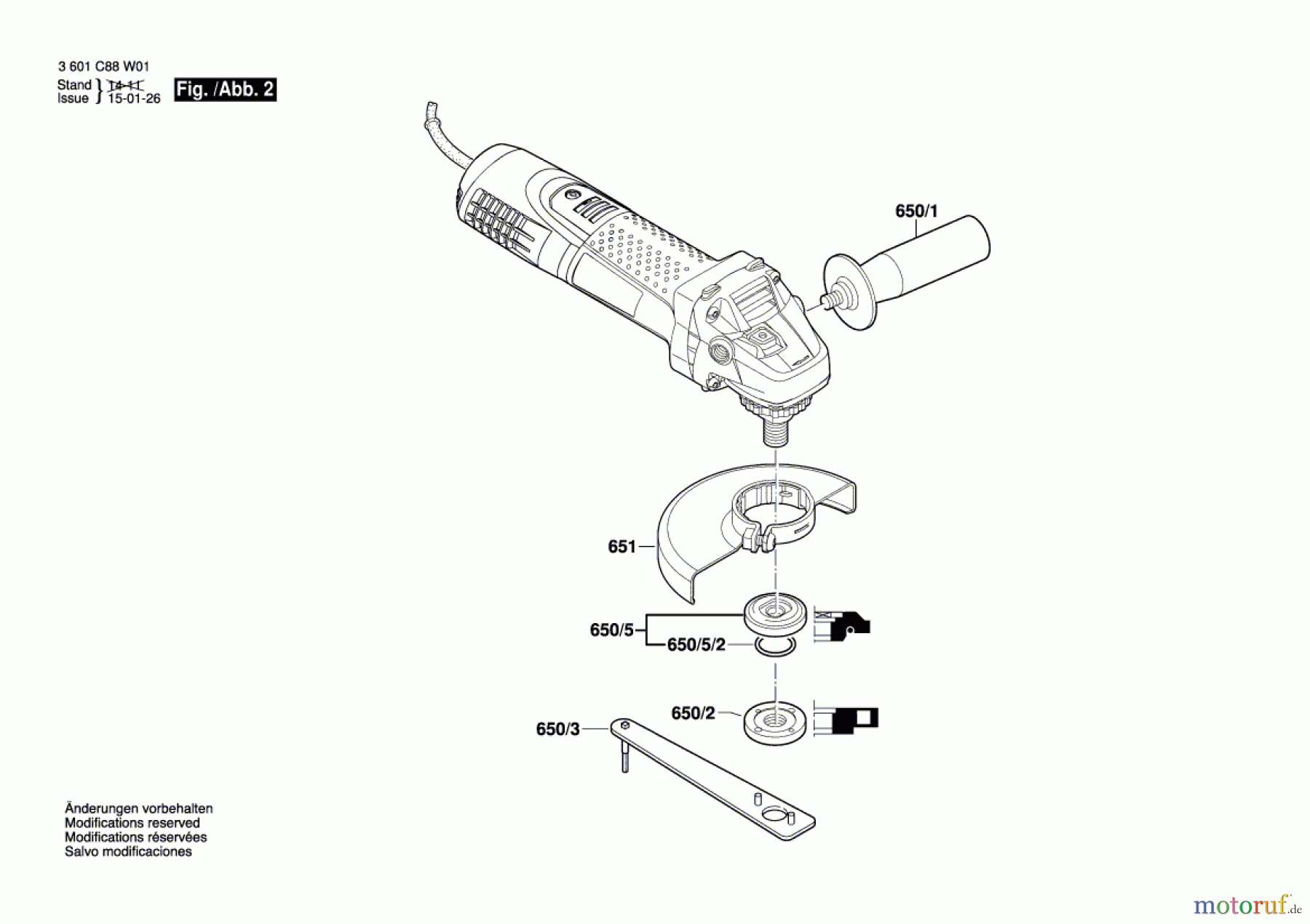  Bosch Werkzeug Winkelschleifer EWS 7-115 BASIC Seite 2