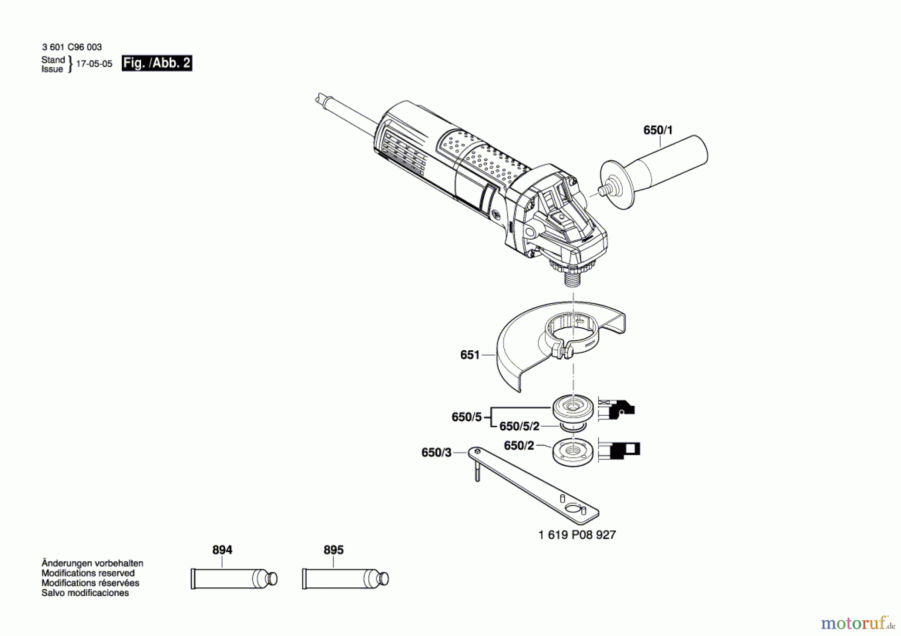  Bosch Werkzeug Winkelschleifer GWS 9-125 Seite 2