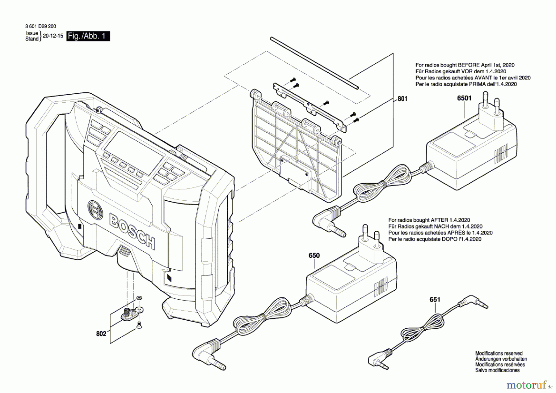  Bosch Werkzeug Power-Radiobox GML 10,8 V-LI Seite 1
