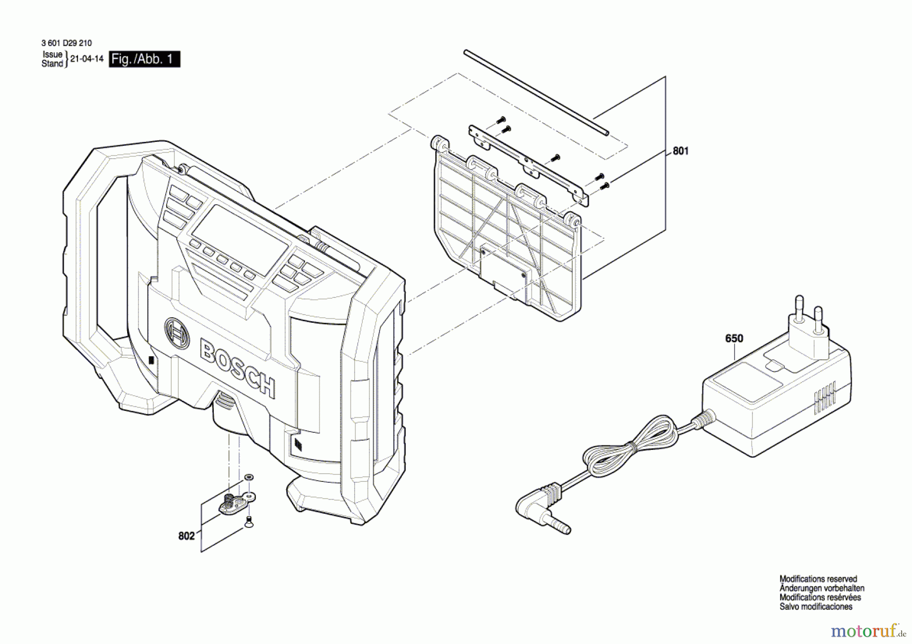  Bosch Werkzeug Power-Radiobox GML 10,8 V-LI Seite 1