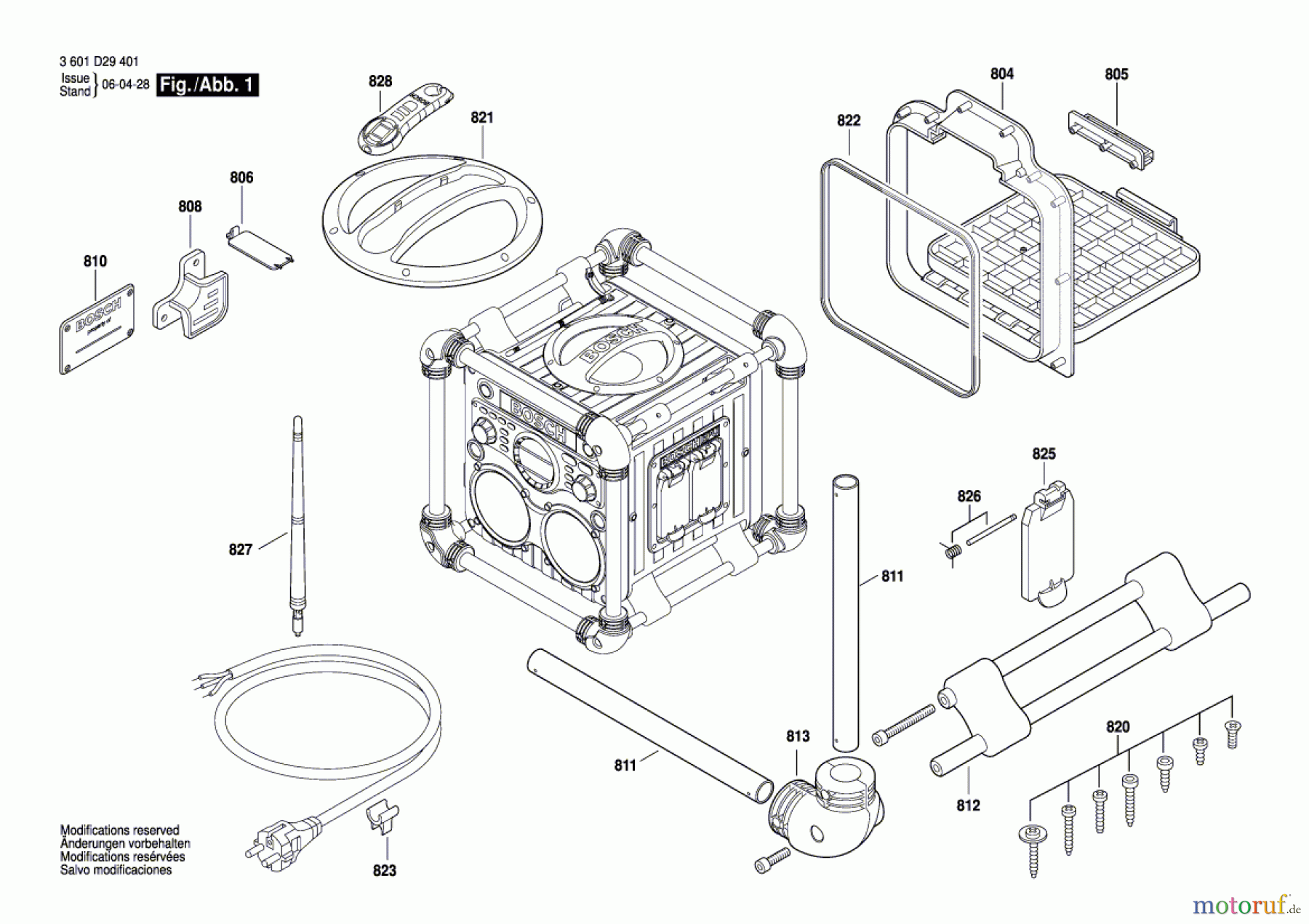  Bosch Werkzeug Power-Radiobox GML 24V-CD Seite 1