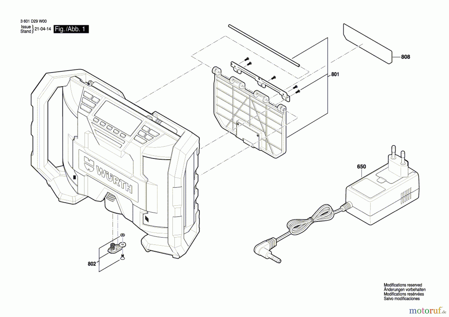  Bosch Werkzeug Power-Radiobox RA 10-A Seite 1