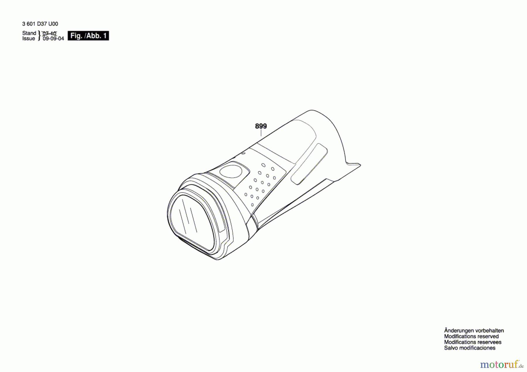 Bosch Werkzeug Taschenlampe A-L 10,8 V LI Seite 1