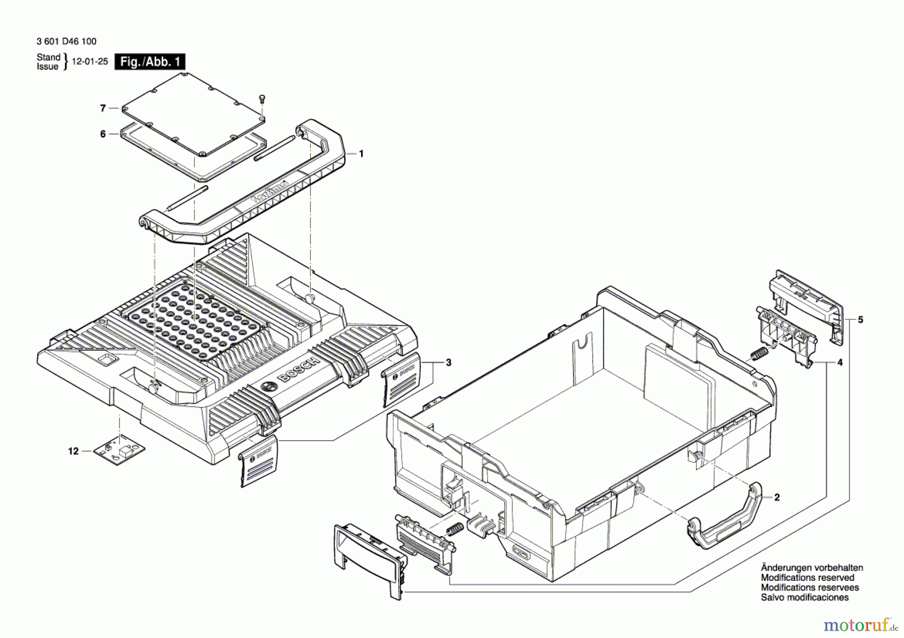  Bosch Werkzeug Lampenkasten GLI PortaLED Seite 1