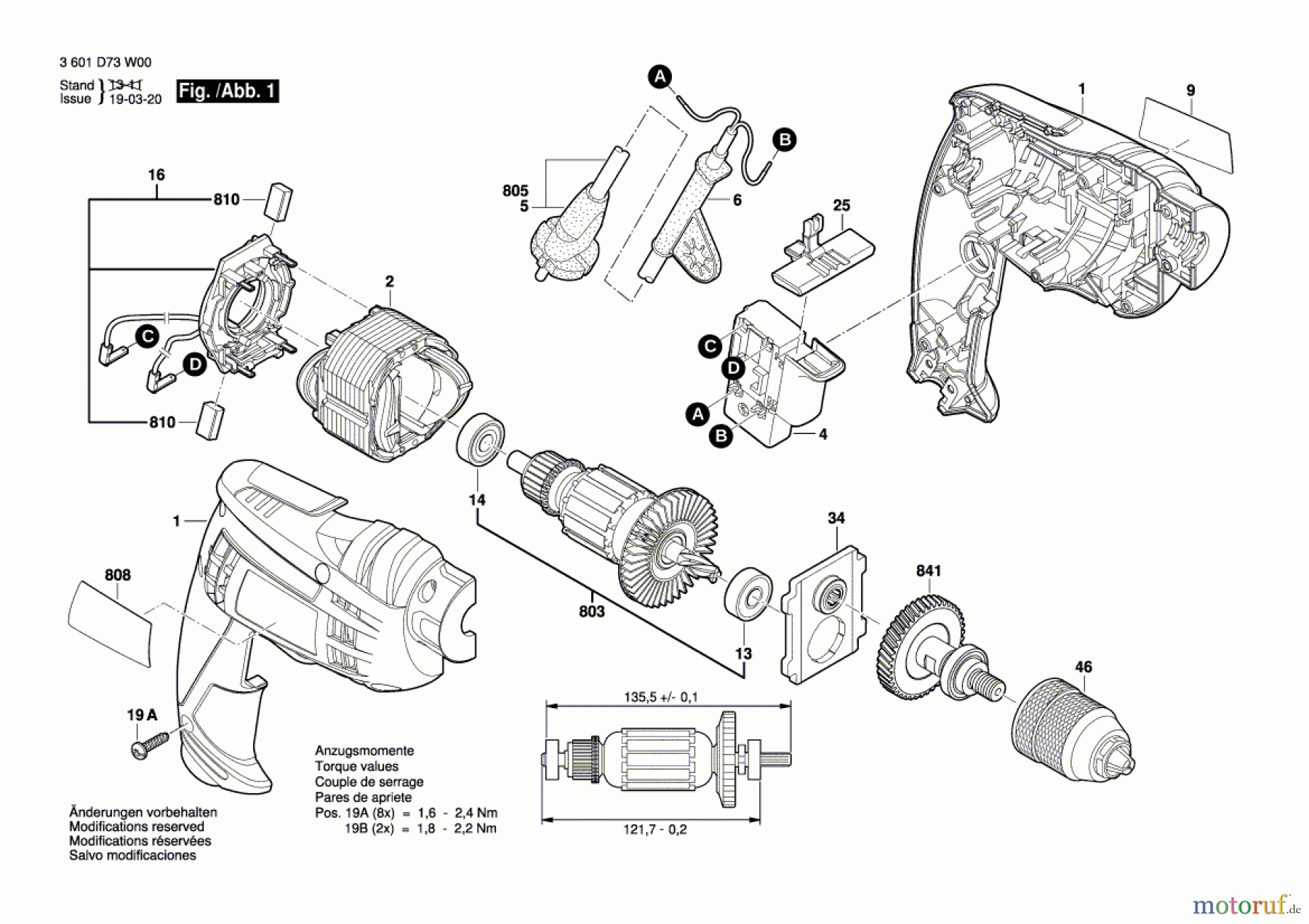  Bosch Werkzeug Bohrmaschine BM 10-E COMPACT Seite 1