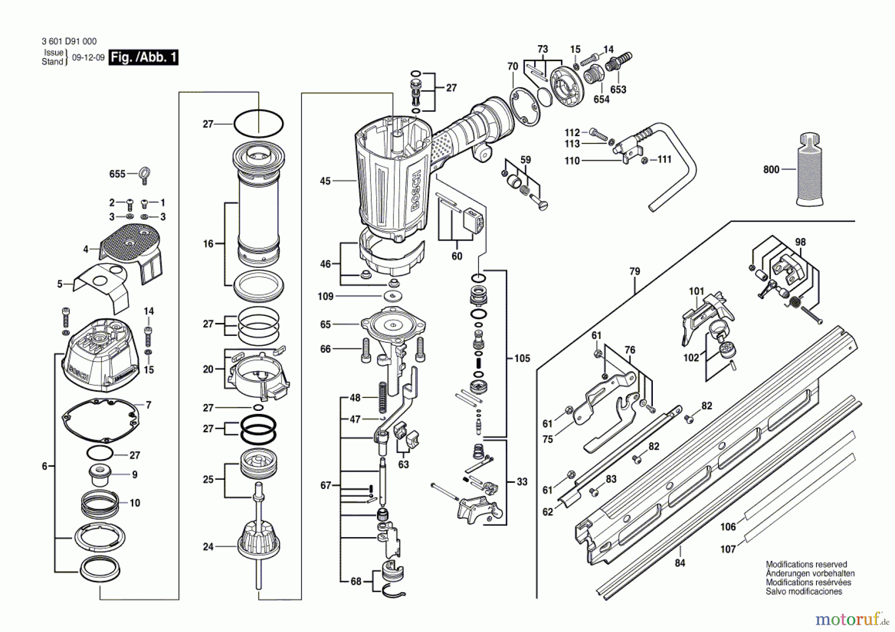  Bosch Werkzeug Druckluftnagler GSN 90-21 RK Seite 1