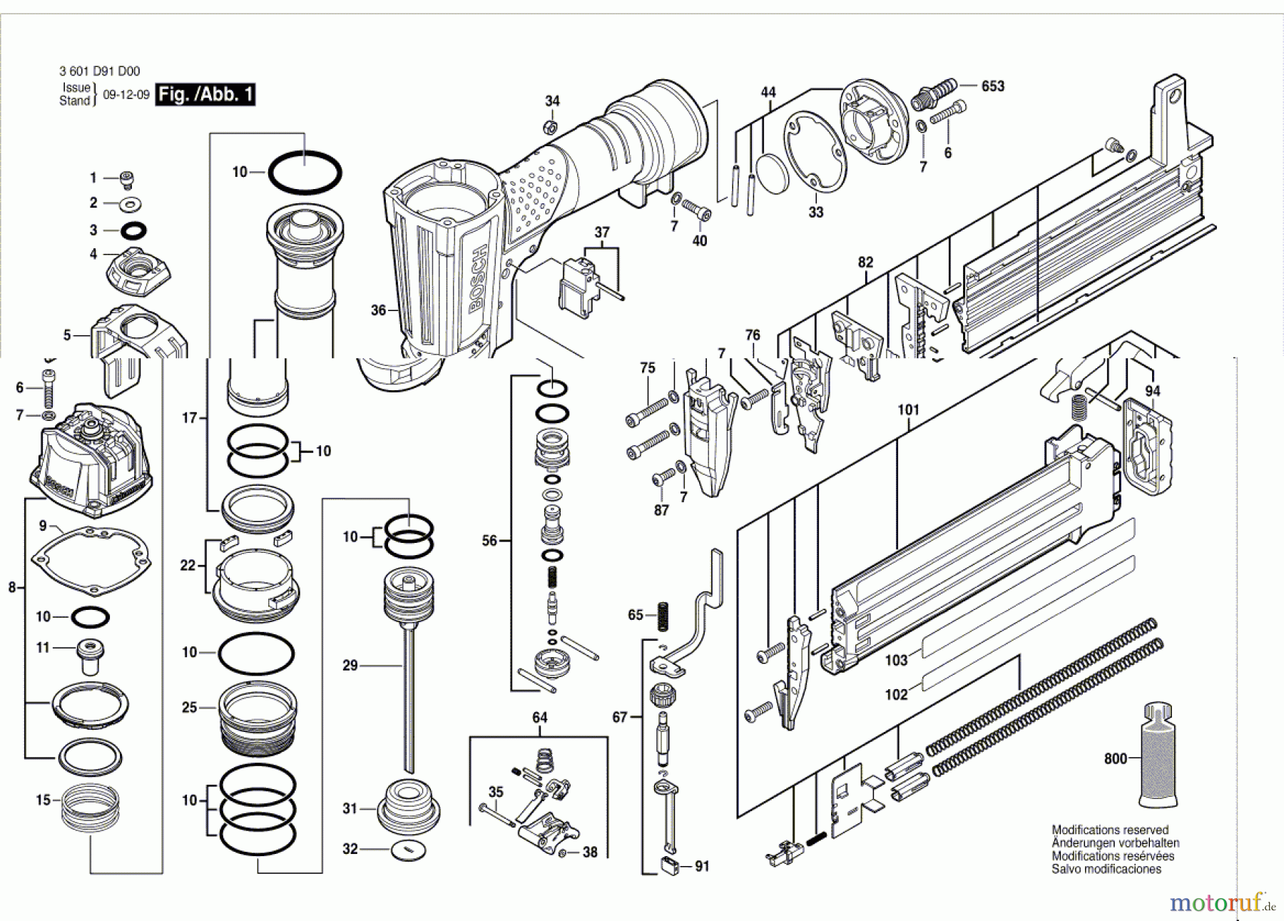  Bosch Werkzeug Druckluftnagler GSK 50 Seite 1
