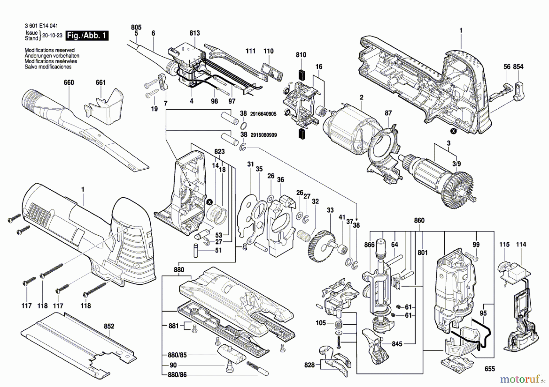  Bosch Werkzeug Pendelstichsäge GST 140 CE Seite 1
