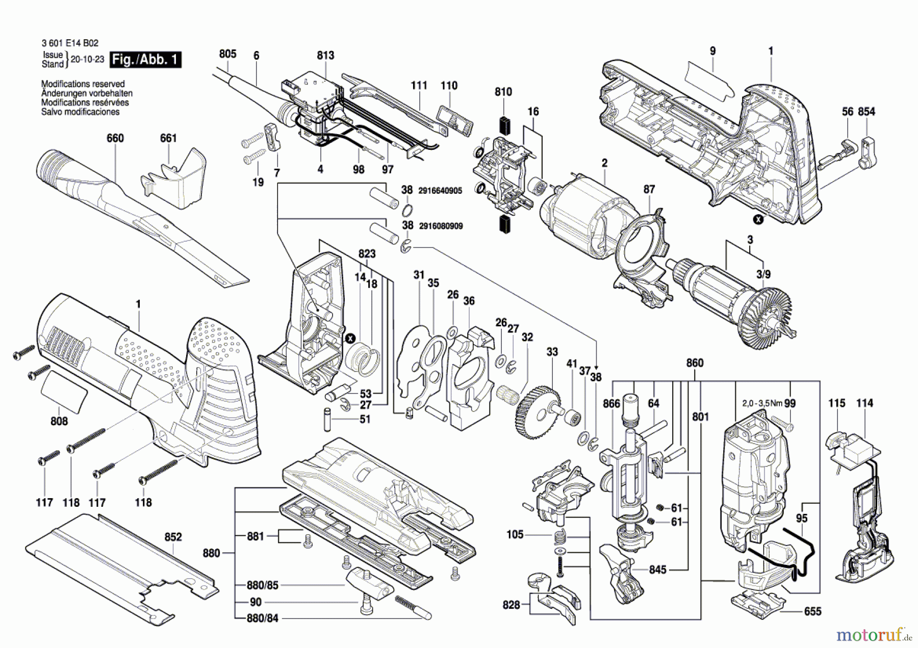  Bosch Werkzeug Pendelstichsäge BJS SHO 160 Seite 1