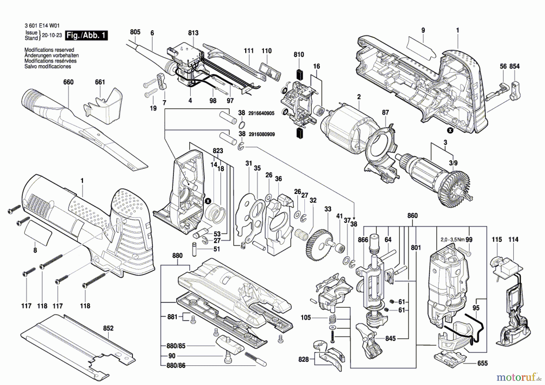  Bosch Werkzeug Pendelstichsäge STP 140 EXACT-S Seite 1