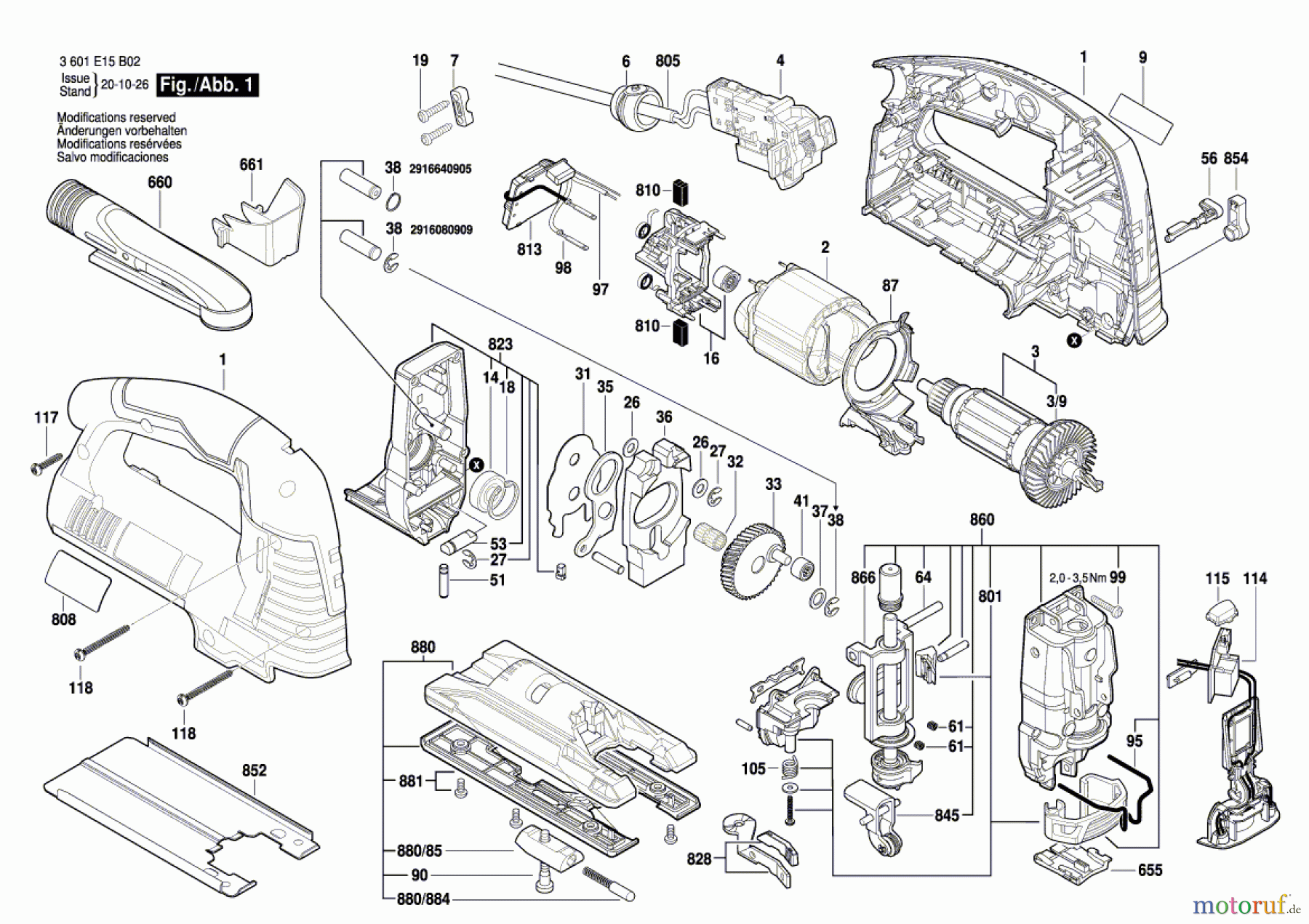  Bosch Werkzeug Pendelstichsäge BJS TH 160 Seite 1